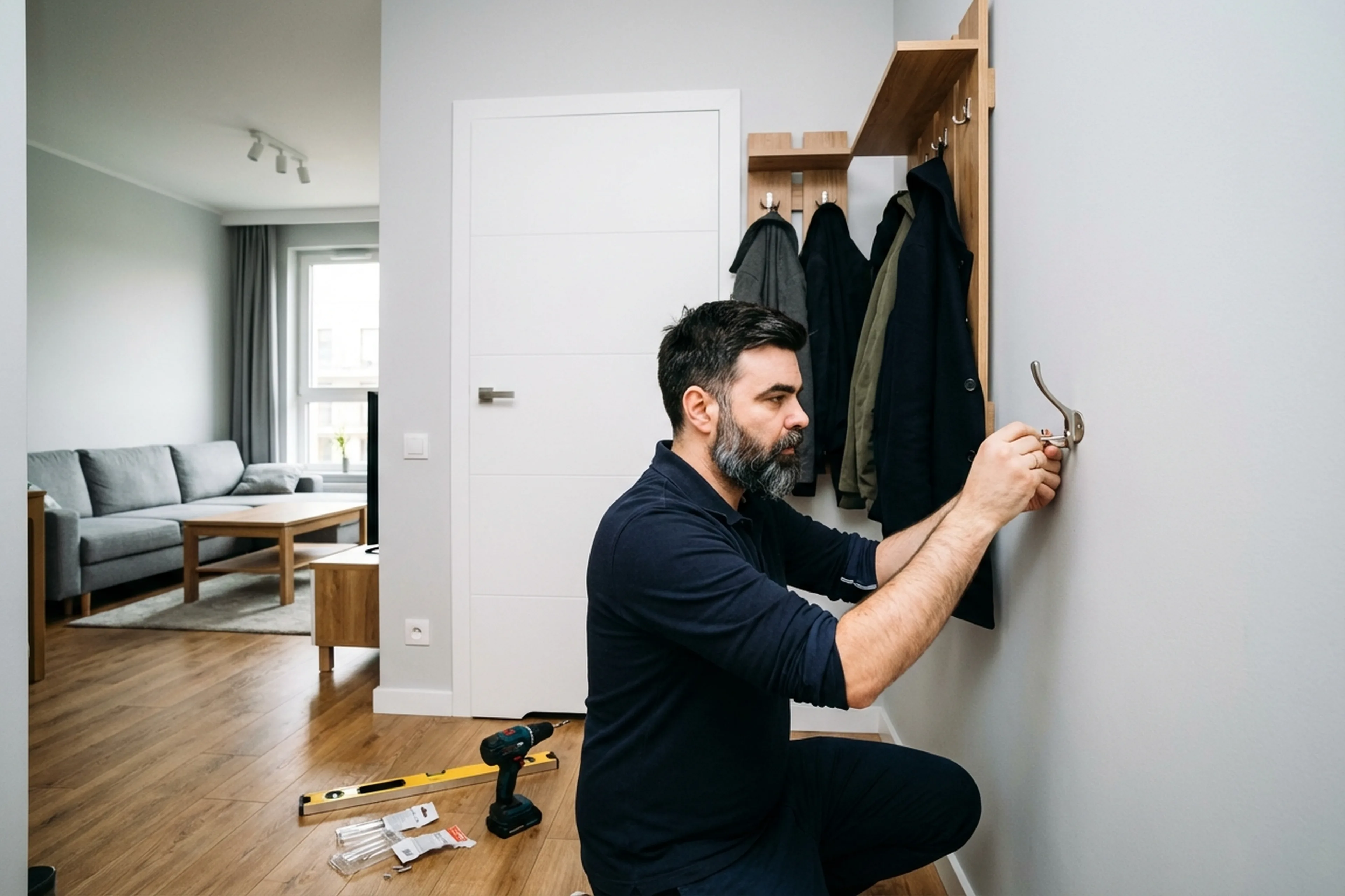 Coat Hook and Hanger Installation in Warsaw: a case in detail