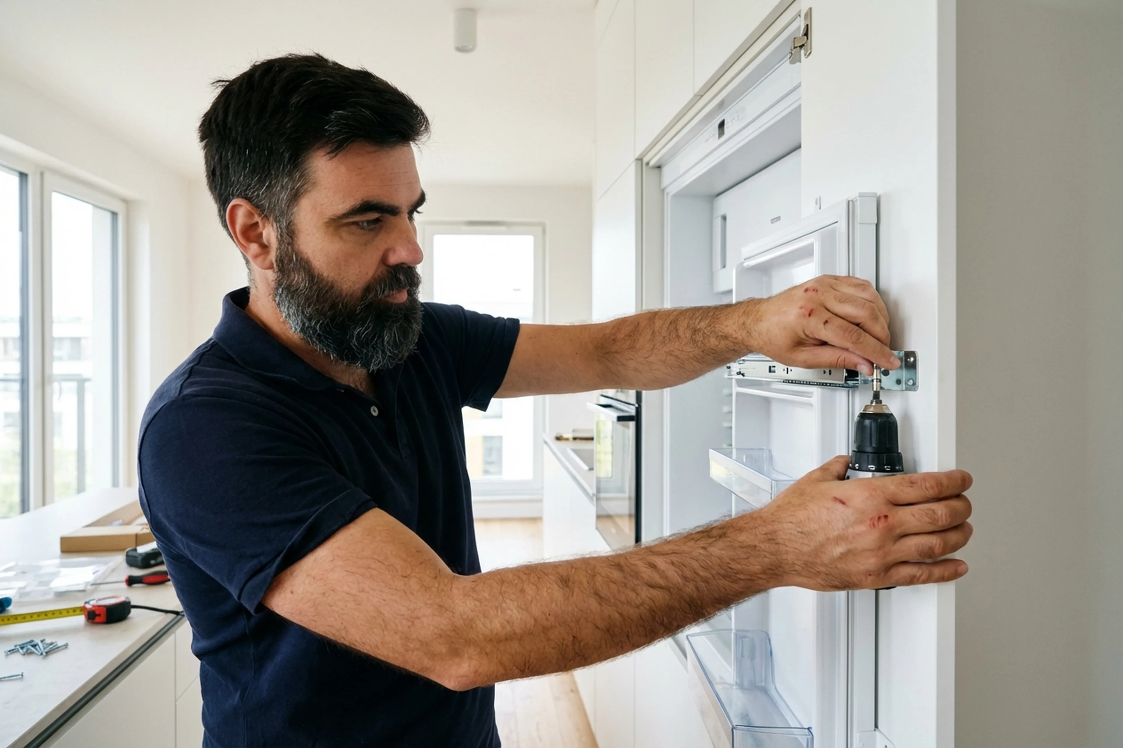 Built-in Fridge Connection in Warsaw, order of the steps