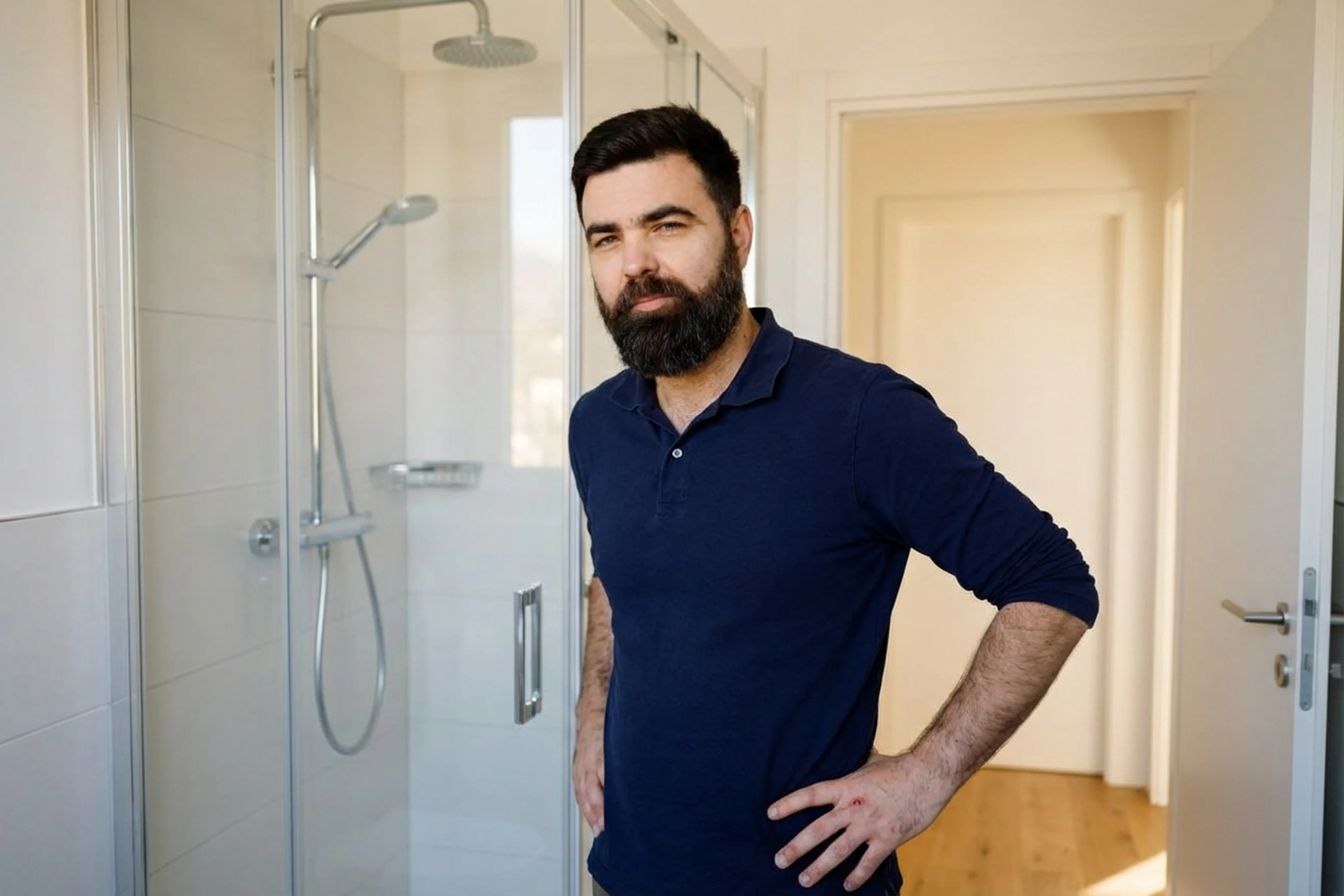 Shower Cabin Installation in Warsaw, a HandyMan24 handyman at work