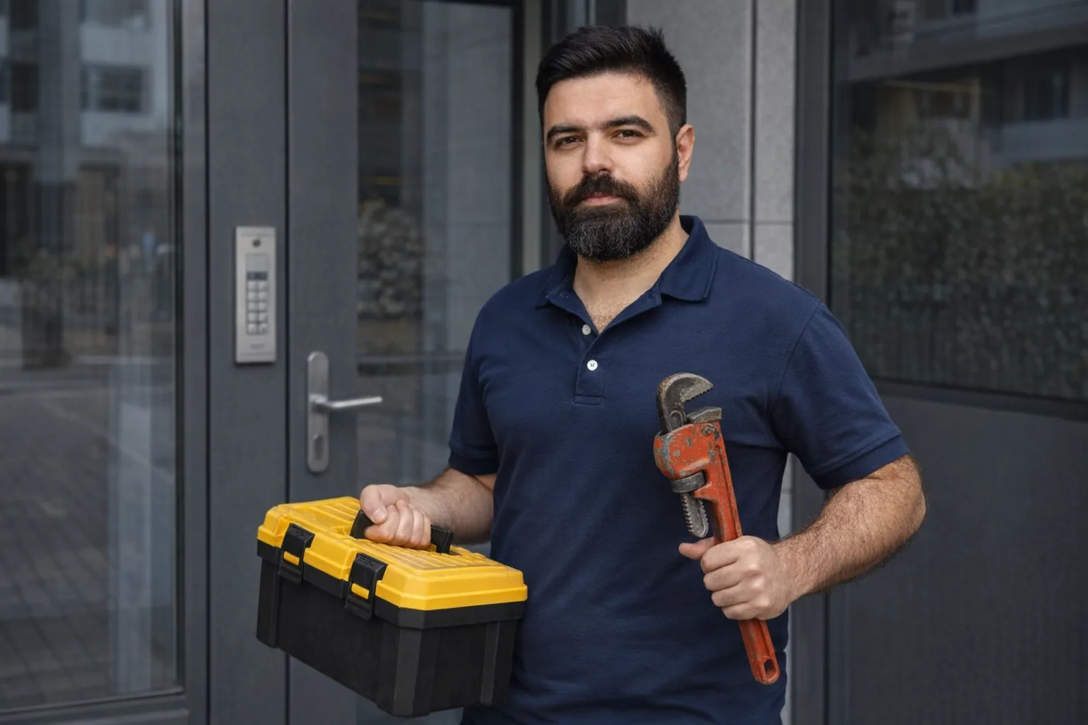 Wymiana umywalki w Warszawie: fachowiec HandyMan24 przy pracy