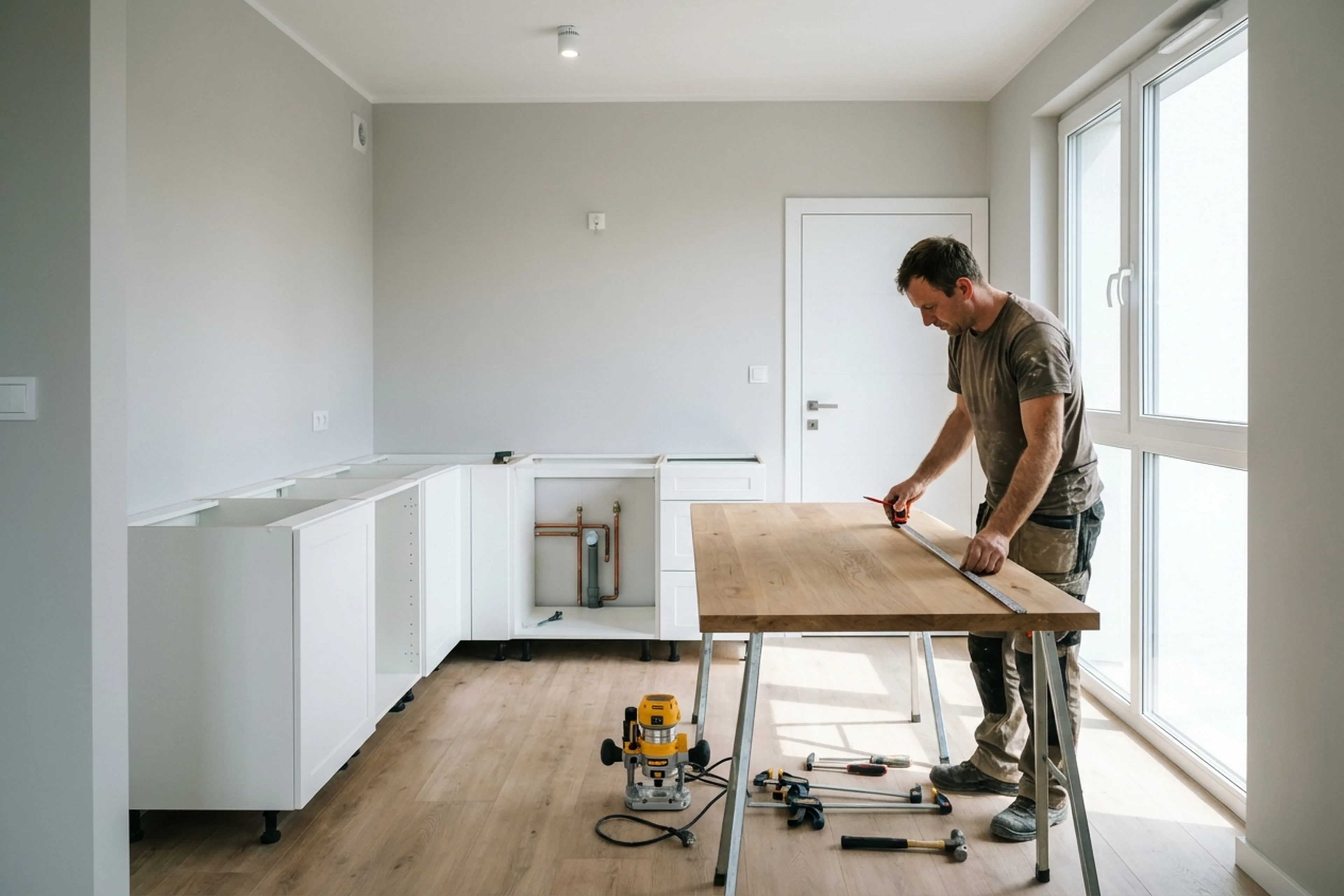Wooden Countertop Installation in Warsaw, what to prepare beforehand
