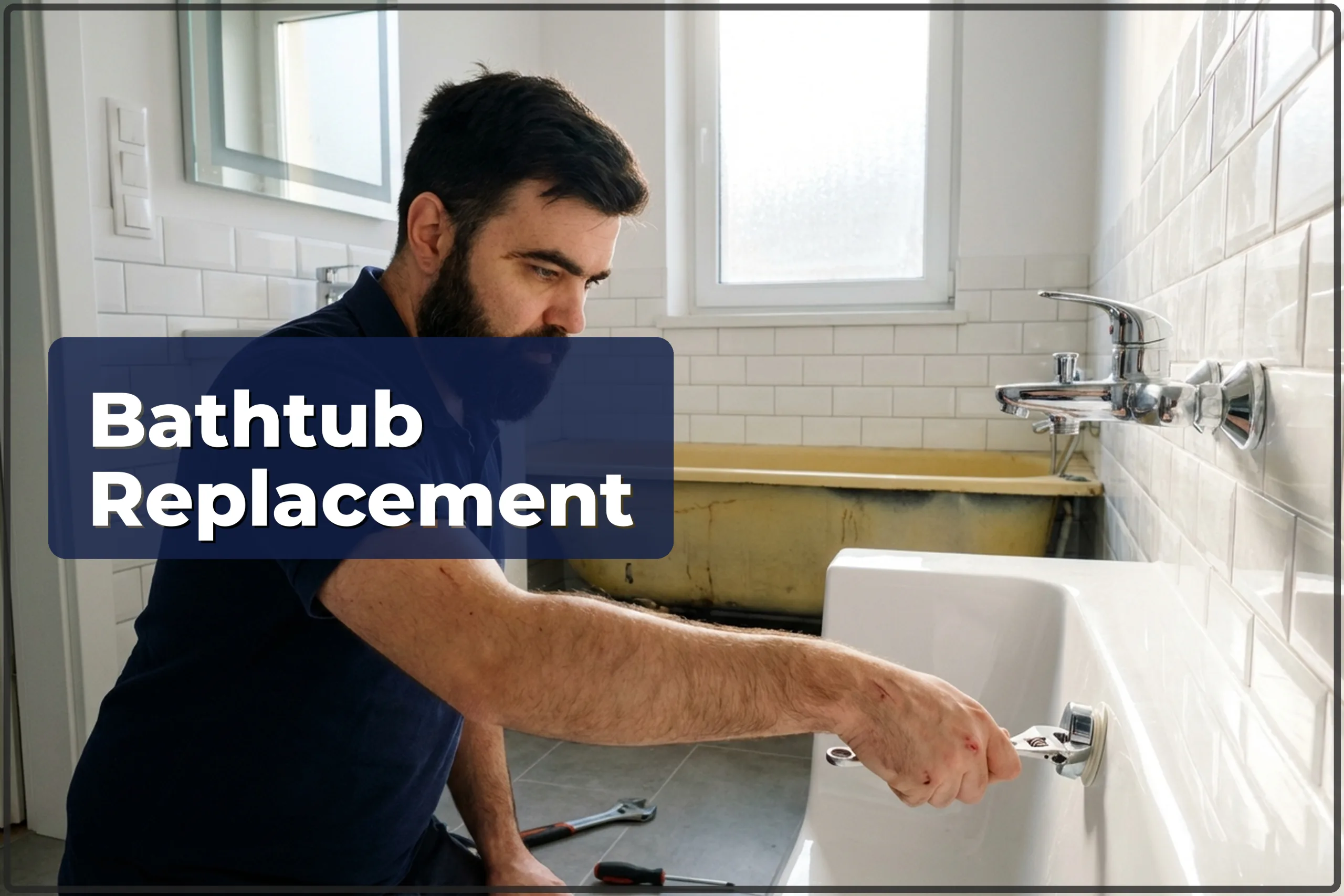 Bathtub Replacement in Warsaw — Old Removal and New Installation — HandyMan24 Warsaw