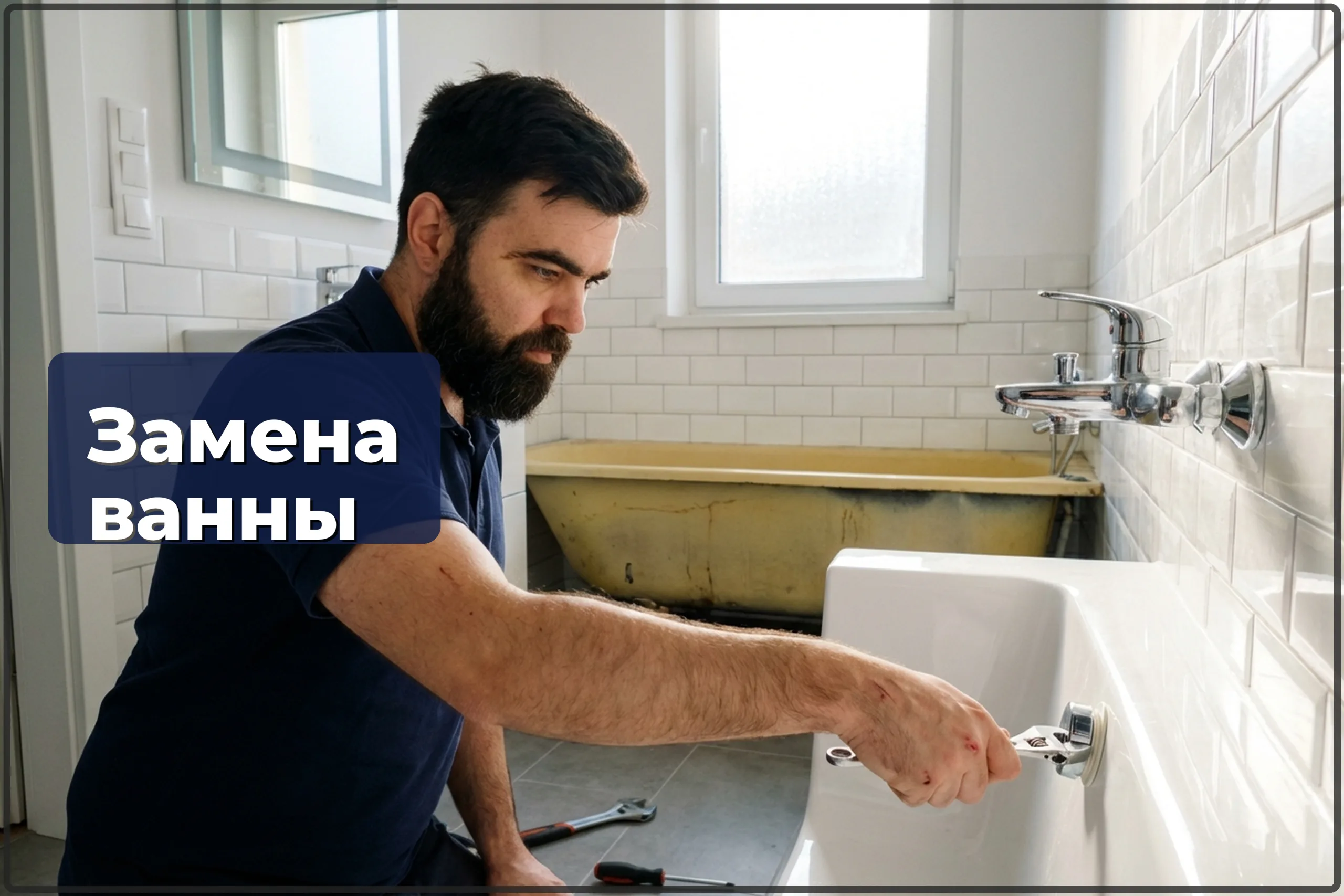 Замена ванны в Варшаве — демонтаж старой и установка новой — HandyMan24 Варшава