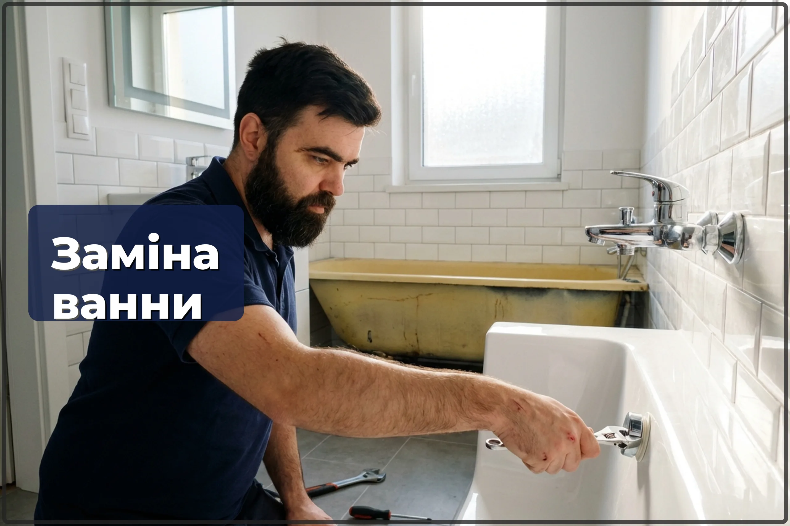 Заміна ванни у Варшаві — демонтаж старої та встановлення нової — HandyMan24 Варшава