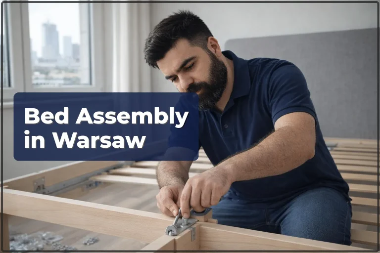 Bed assembly in Warsaw — from frame to headboard in a single visit