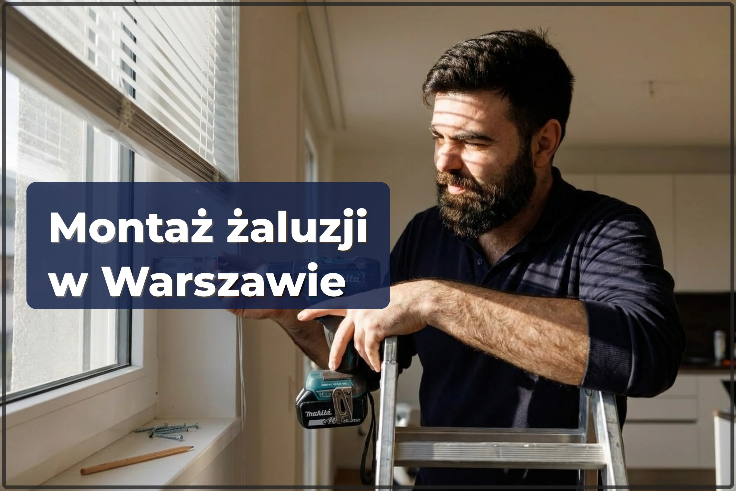 Montaż żaluzji w Warszawie — żaluzje poziome i pionowe — HandyMan24 Warszawa