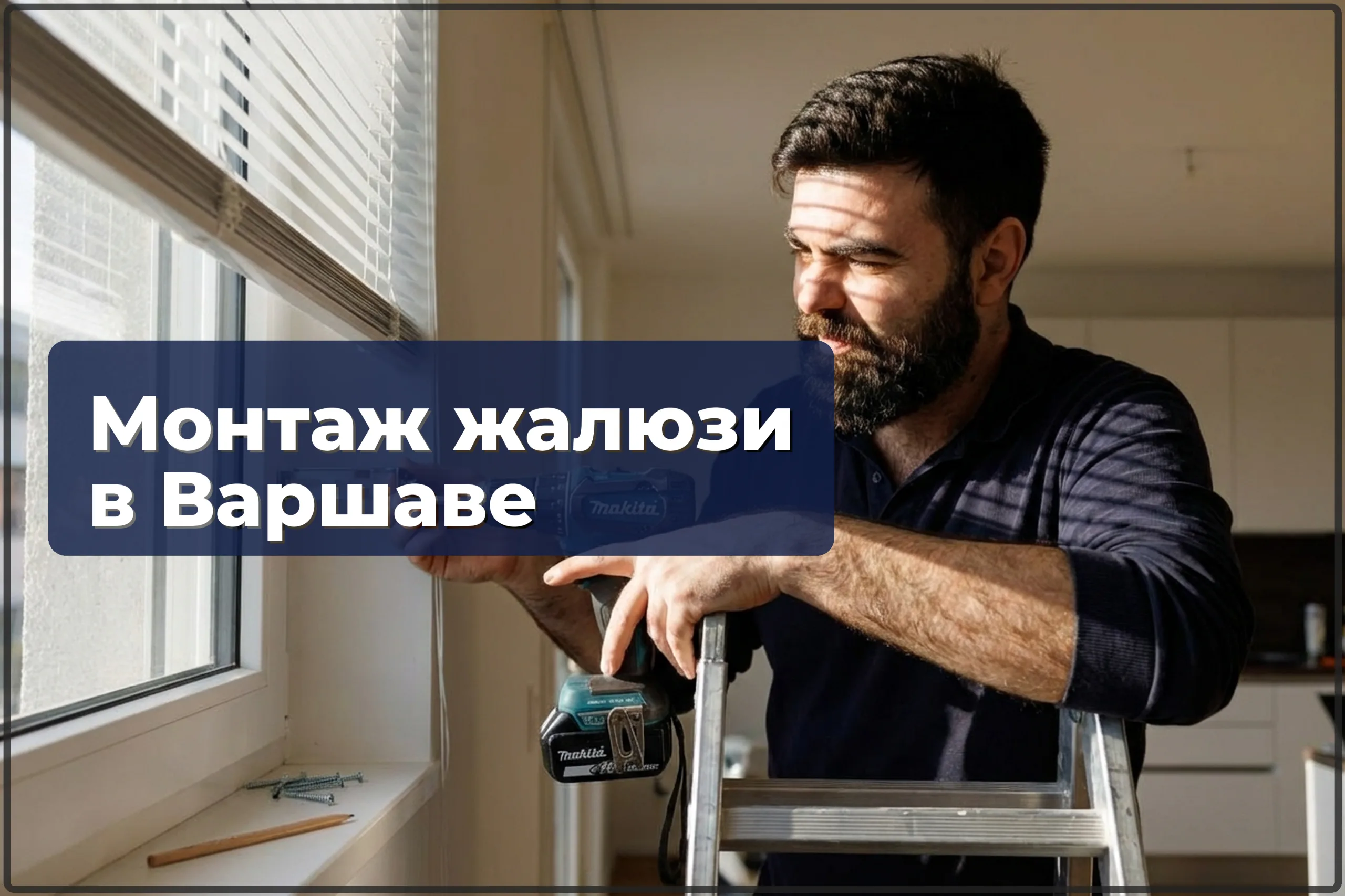 Монтаж жалюзи в Варшаве — установка горизонтальных и вертикальных жалюзи — HandyMan24 Варшава
