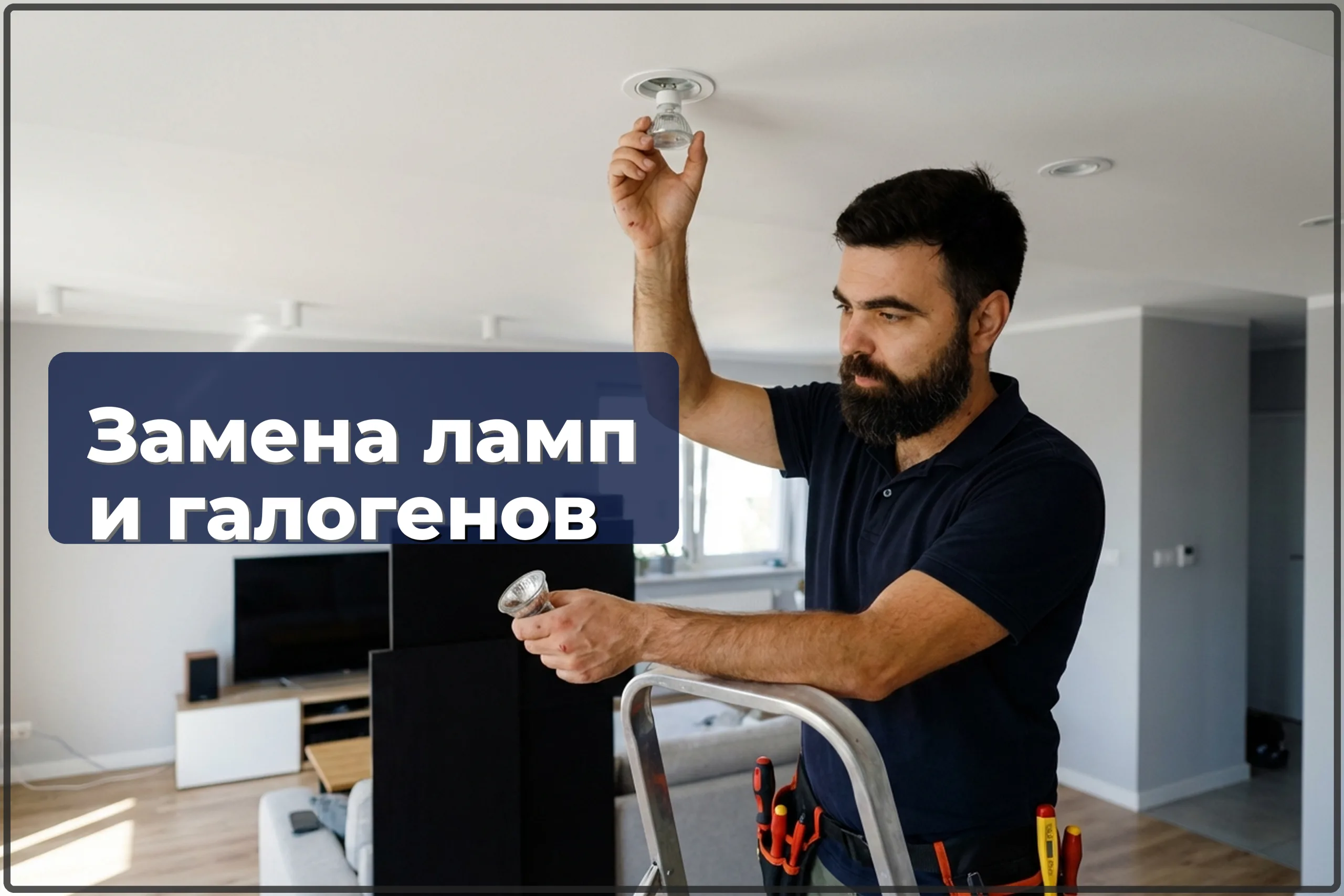 Замена ламп и галогенов в Варшаве — быстро, безопасно, на высоте — HandyMan24 Варшава