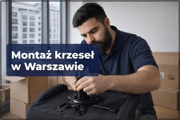Montaż krzeseł w Warszawie — biurowe, barowe, jadalniane, IKEA