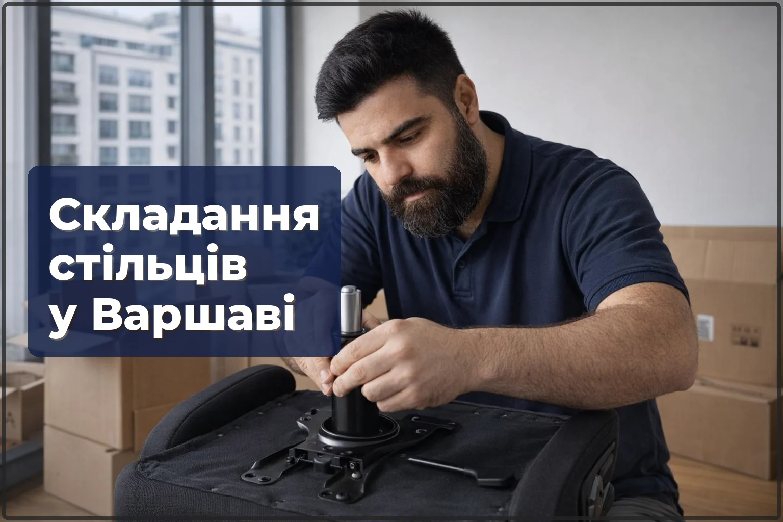 Складання стільців у Варшаві: офісні, барні, обідні, IKEA