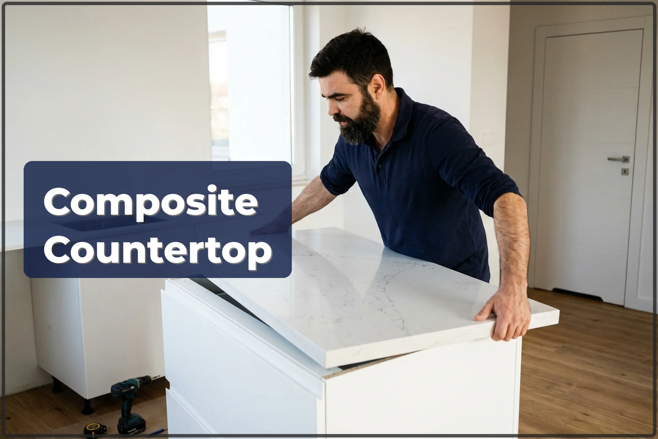 Composite Countertop Installation in Warsaw — Quartz, Acrylic, Silestone, Corian — HandyMan24 Warsaw