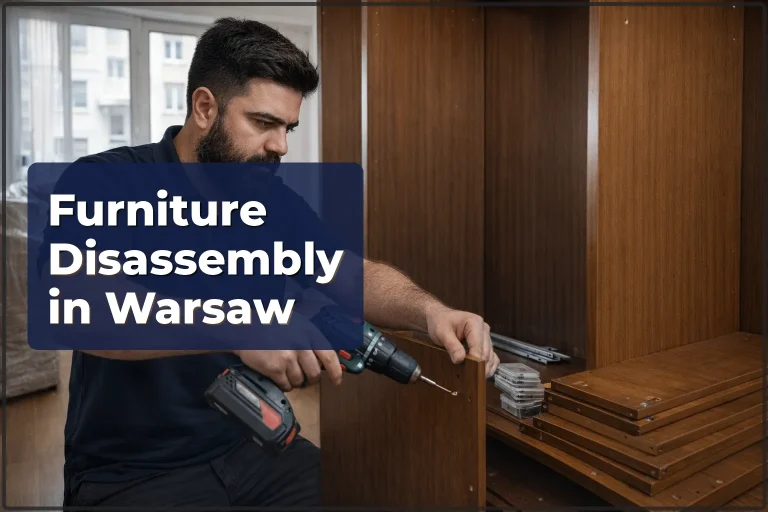 Furniture disassembly in Warsaw — dismantling, removal, disposal preparation