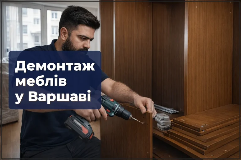 Демонтаж меблів у Варшаві — розбирання, винесення, підготовка до утилізації