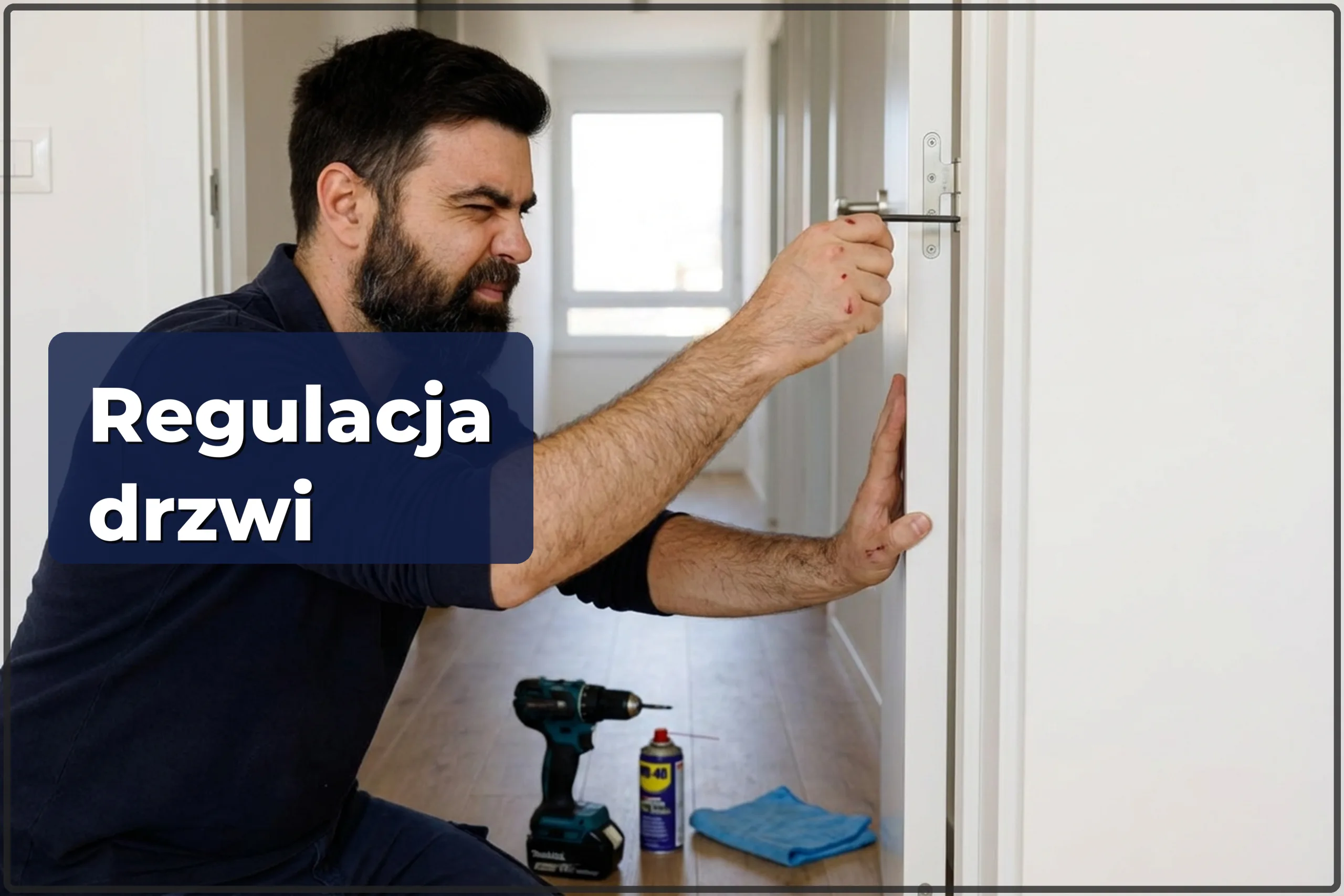 Regulacja drzwi w Warszawie — żeby nie skrzypiały i nie zacinały się — HandyMan24 Warszawa