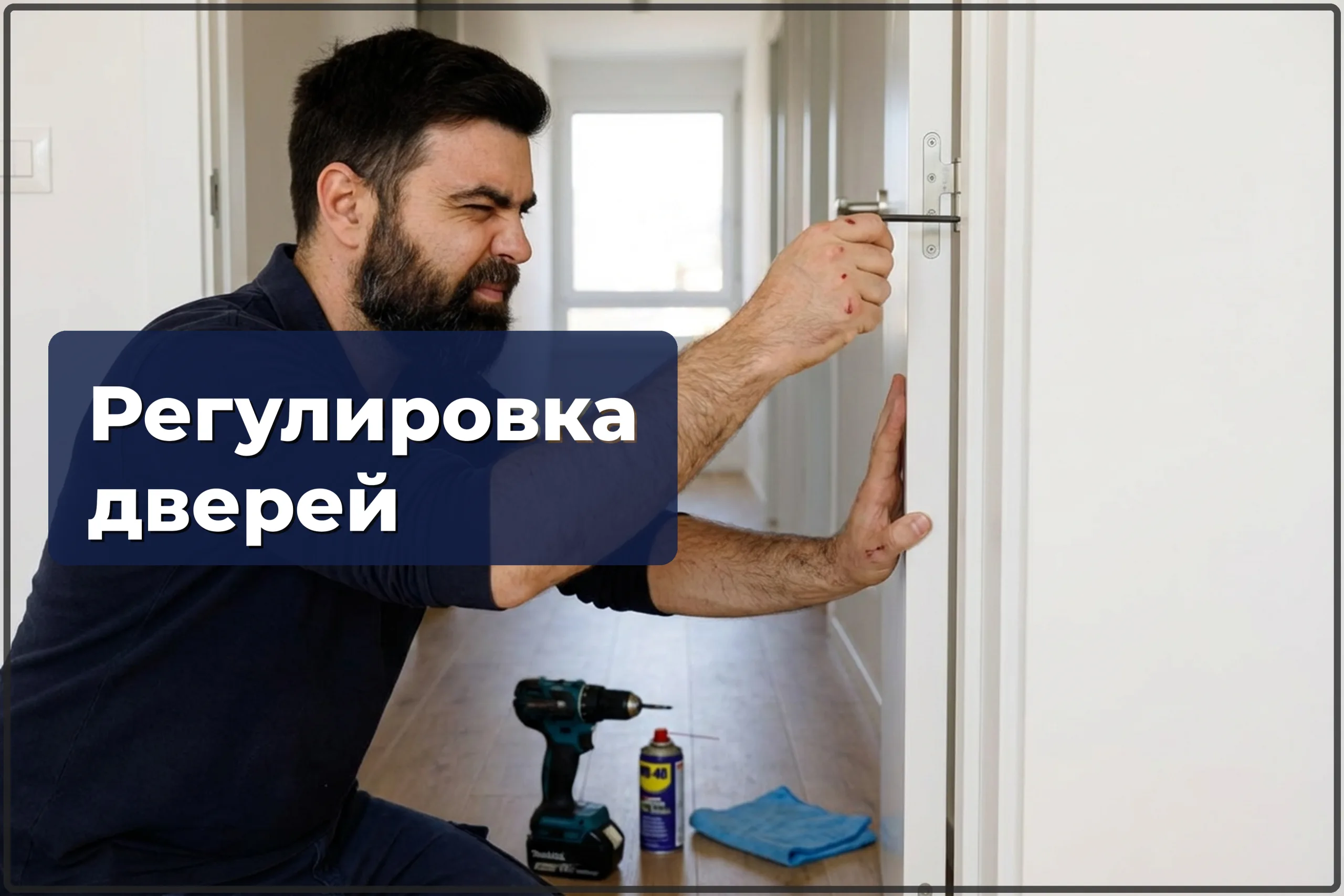 Регулировка дверей в Варшаве — чтобы не скрипели и не цеплялись — HandyMan24 Варшава