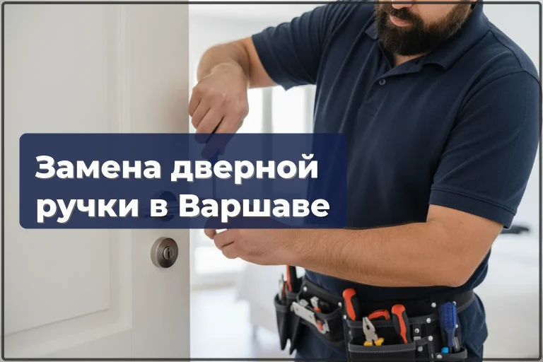 Замена дверной ручки в Варшаве — подбор и установка за один визит