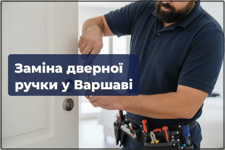 Заміна дверної ручки у Варшаві — підбір та встановлення за один візит