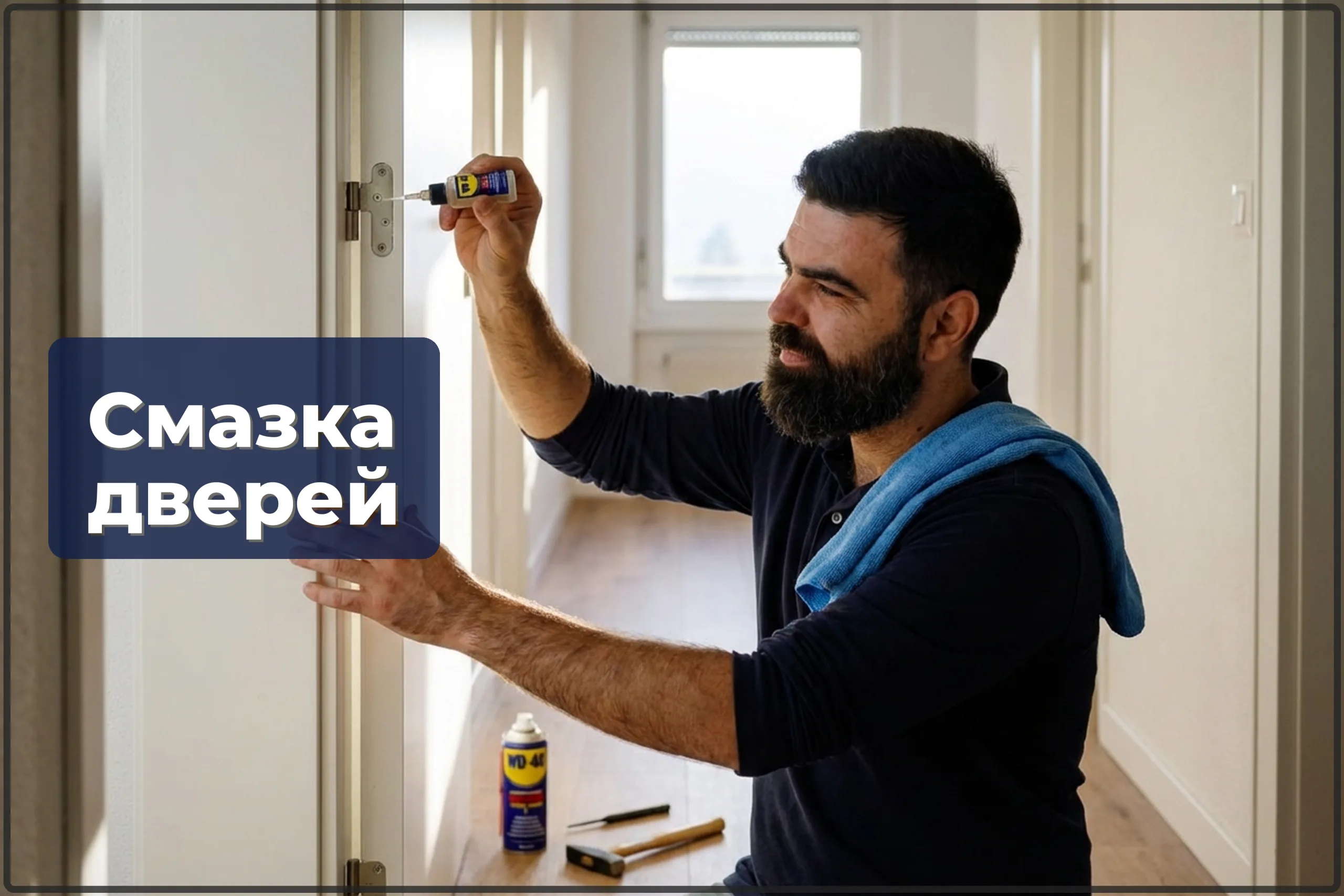 Смазка скрипящих дверей в Варшаве — тишина за 15 минут — HandyMan24 Варшава