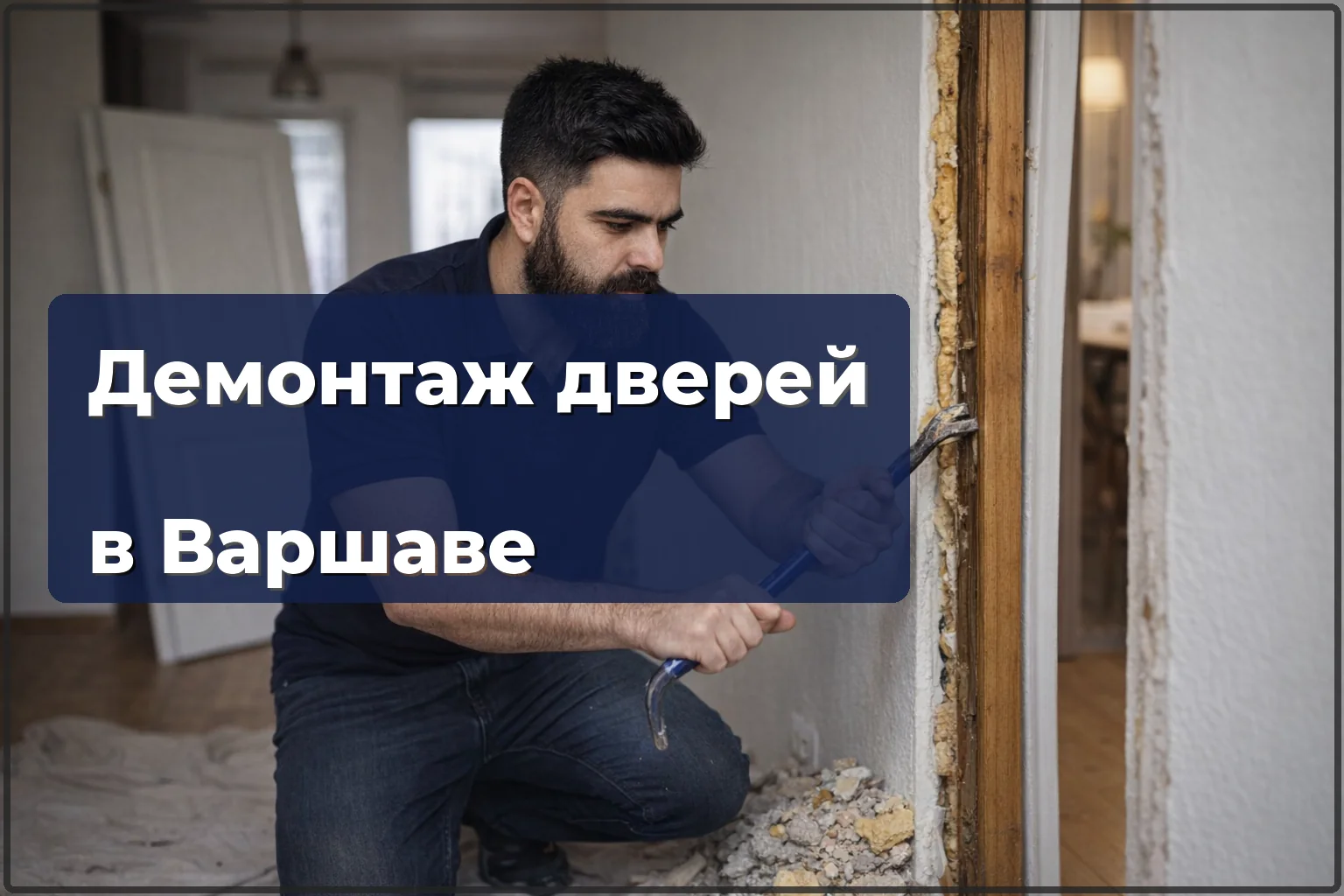 Демонтаж дверей в Варшаве без повреждения стен