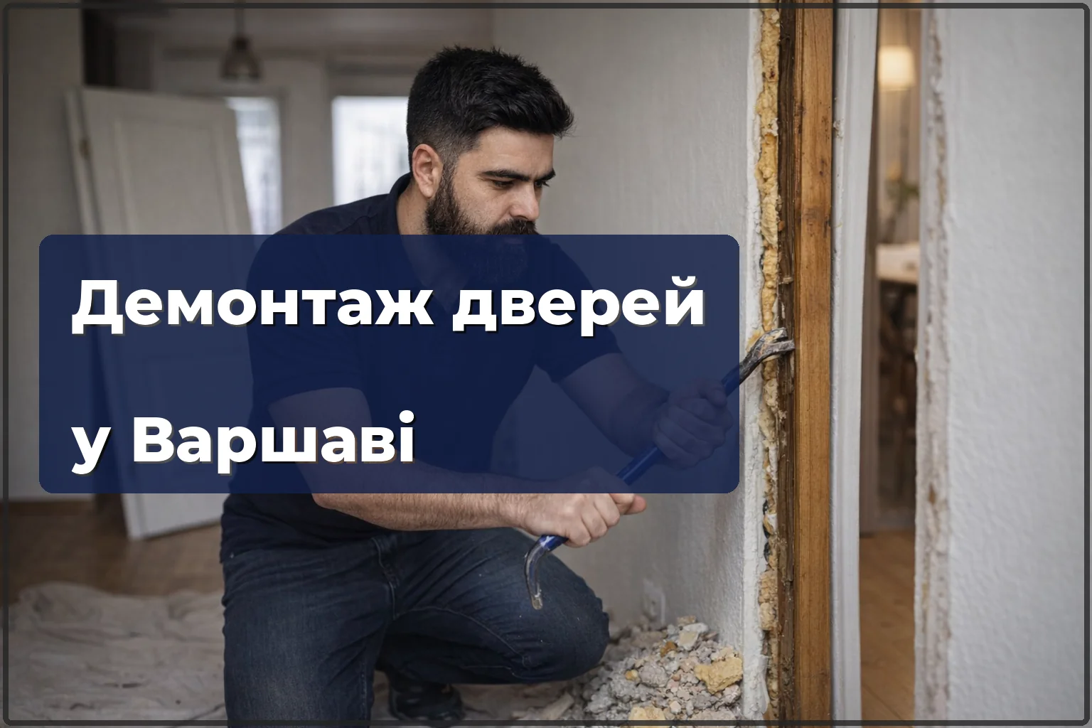 Демонтаж дверей у Варшаві без пошкодження стін