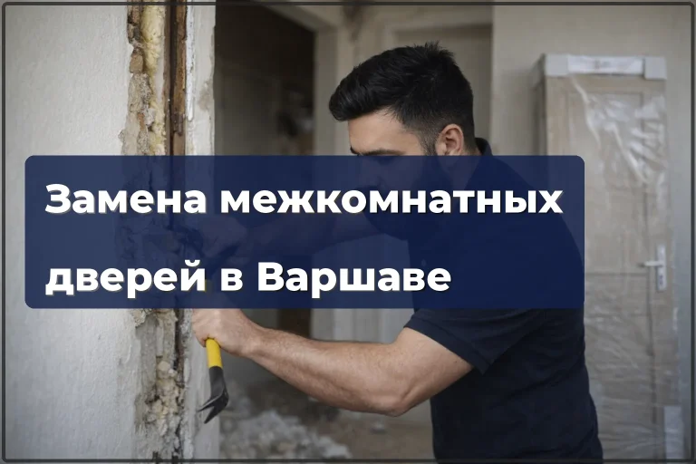 Замена межкомнатных дверей в Варшаве — демонтаж старых и установка новых