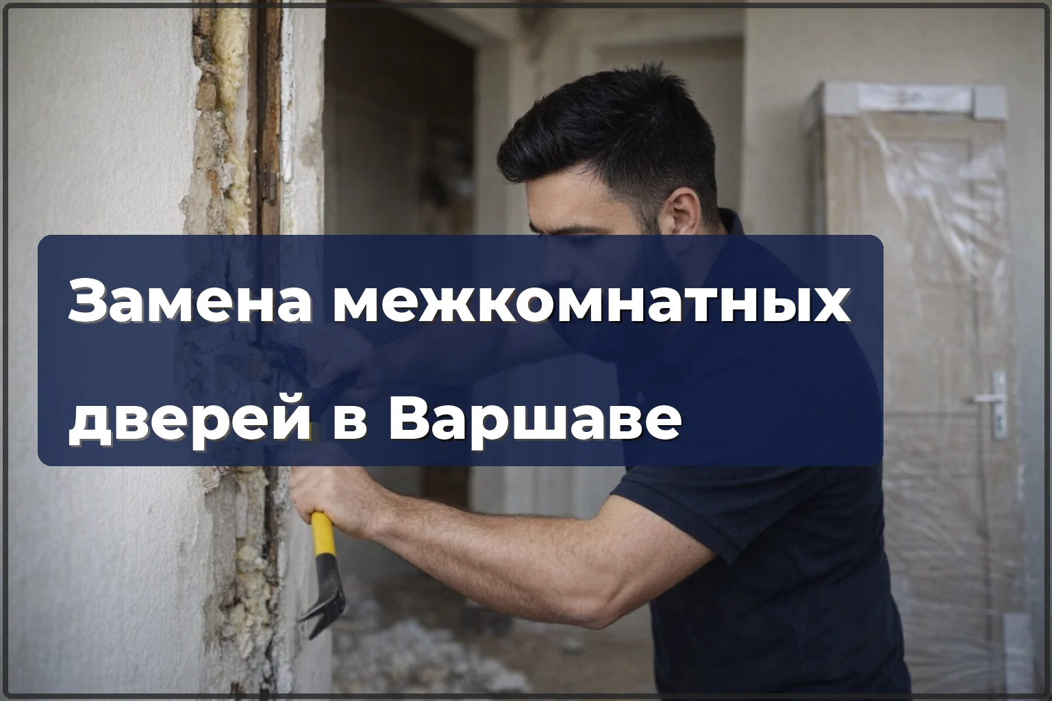 Замена межкомнатных дверей в Варшаве: демонтаж и установка