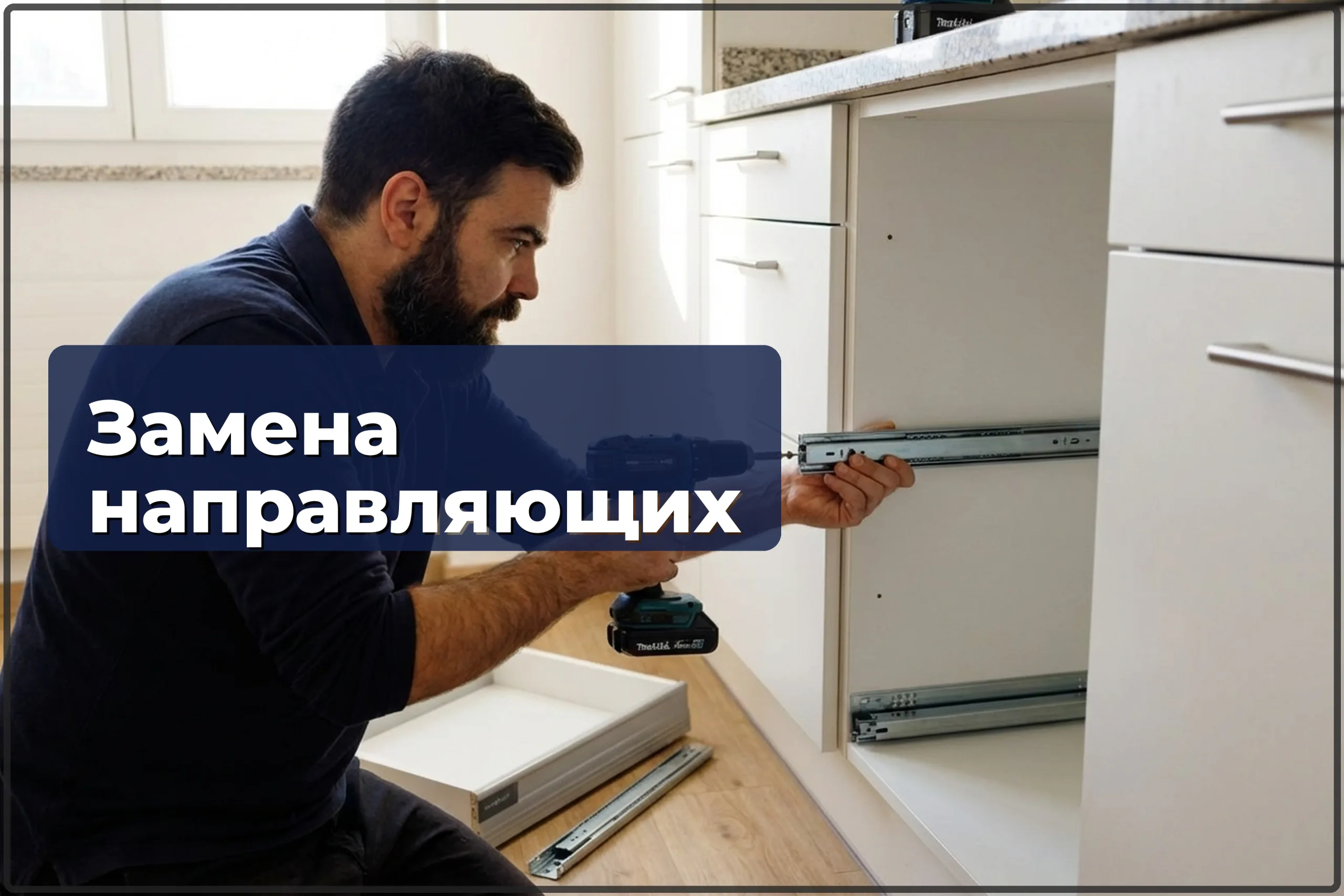 Замена направляющих ящиков в Варшаве — когда мебель ещё в порядке, а ящики уже нет — HandyMan24 Варшава
