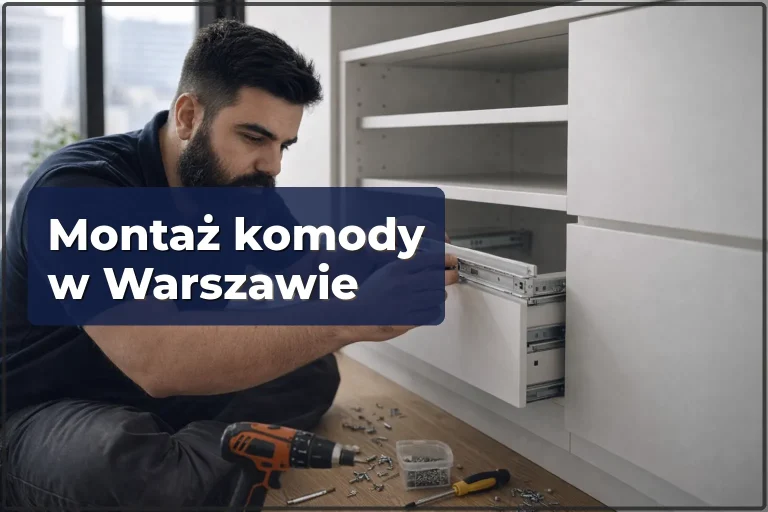 Montaż komody w Warszawie — profesjonalny montaż z regulacją szuflad