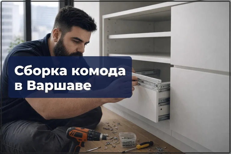 Сборка комода в Варшаве — профессиональная сборка с выравниванием ящиков
