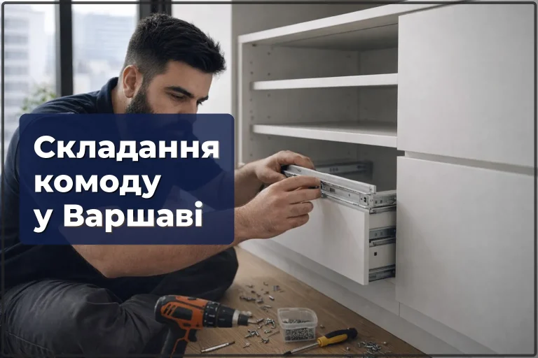 Складання комоду у Варшаві — професійне складання з вирівнюванням шухляд