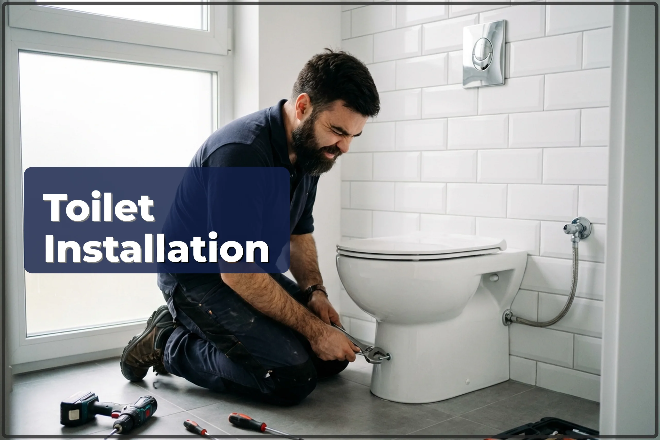 Floor-Standing Toilet Installation in Warsaw — Secure Mounting and Connection — HandyMan24 Warsaw