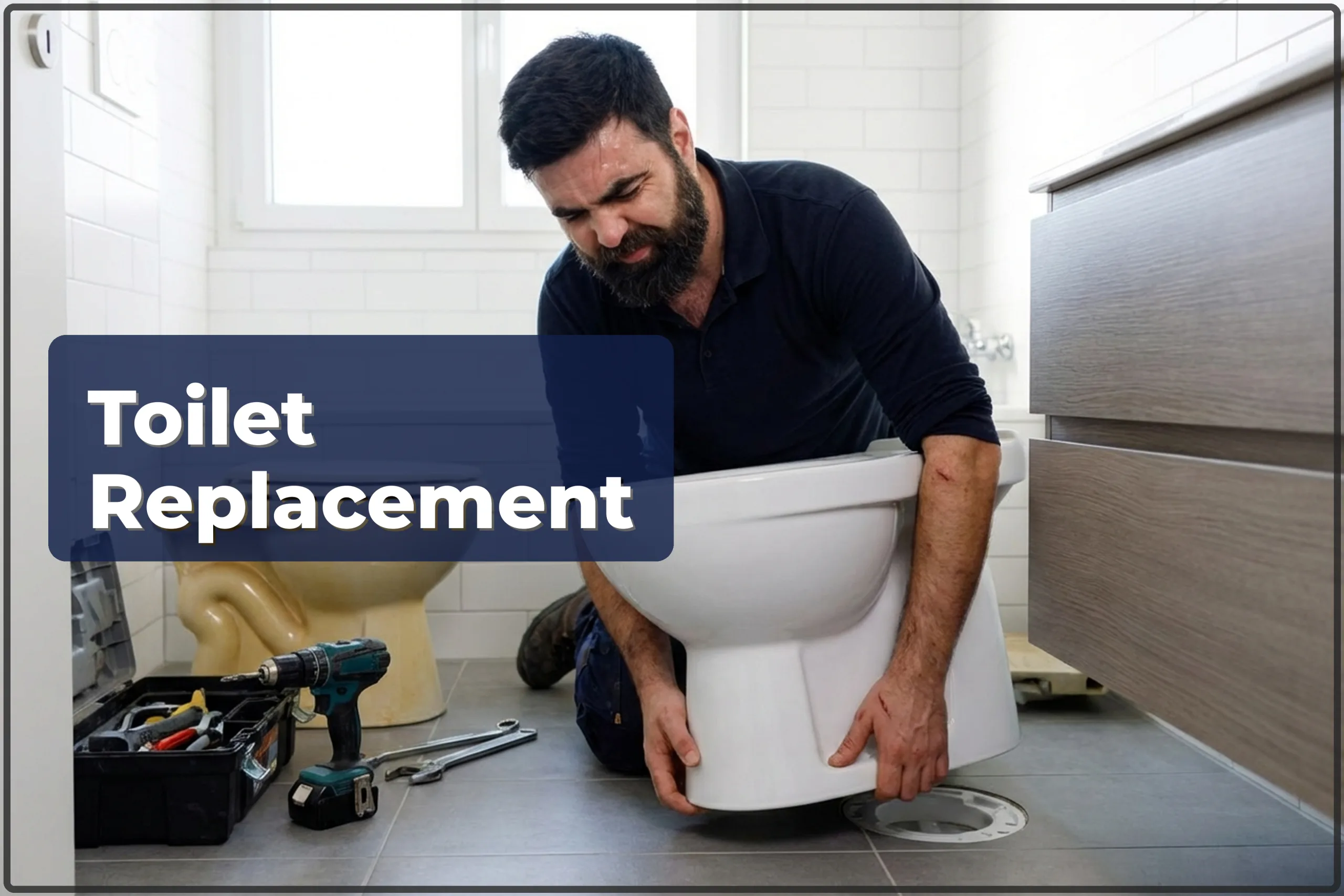 Floor-Standing Toilet Replacement in Warsaw — Old Removal and New Installation — HandyMan24 Warsaw