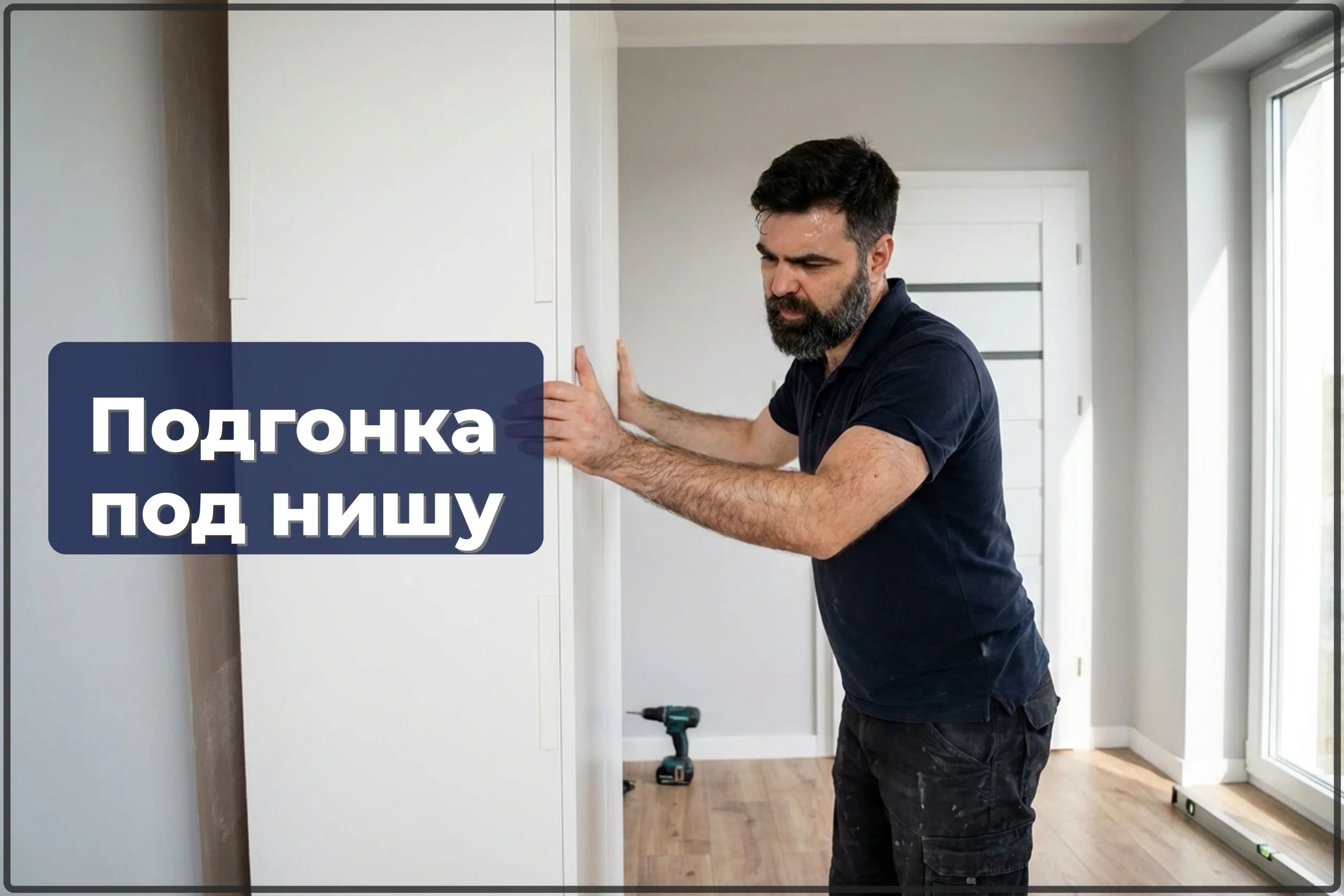 Подгонка мебели под нишу в Варшаве — точная встройка без щелей — HandyMan24 Варшава