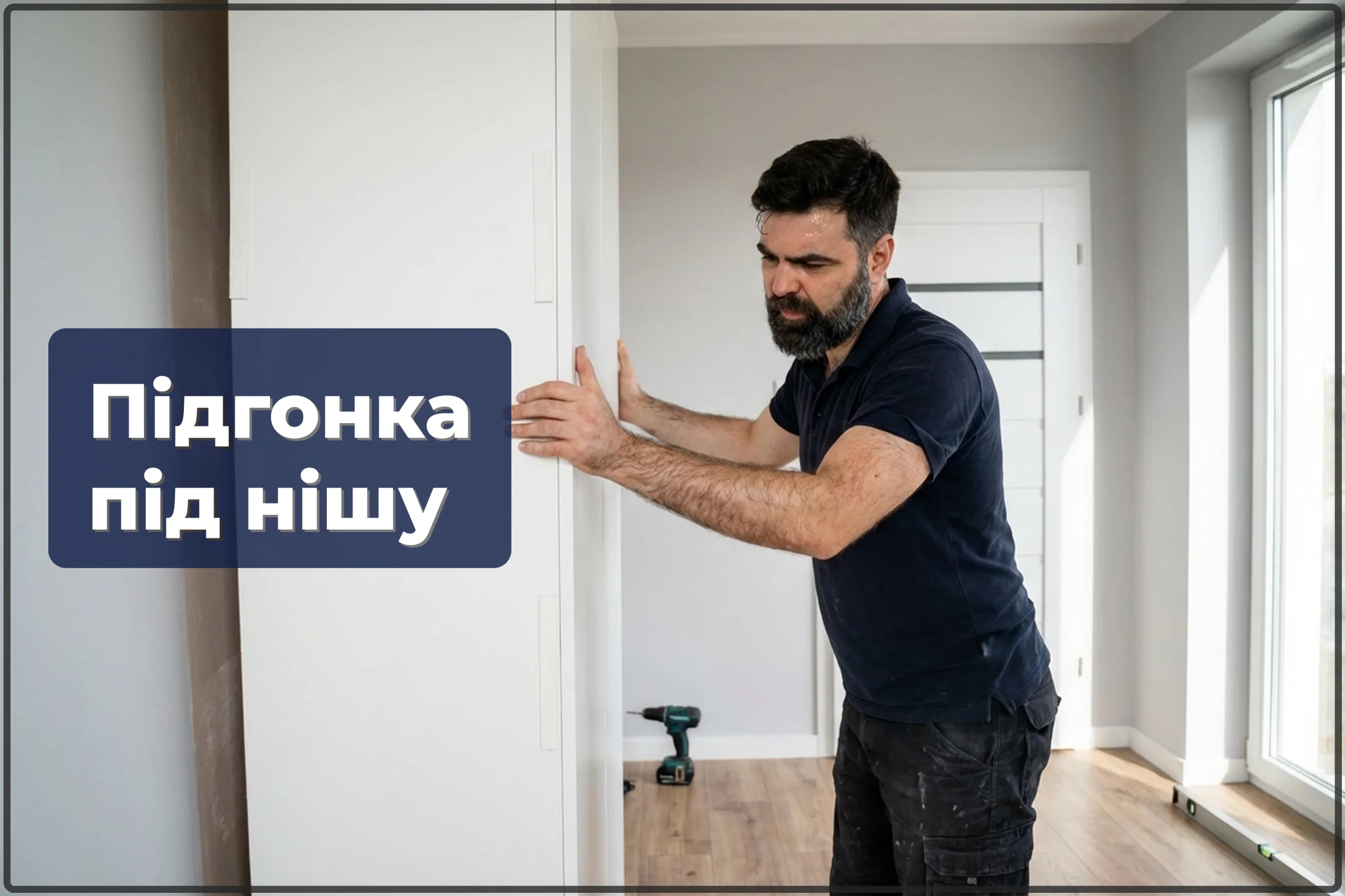 Підгонка меблів під нішу у Варшаві — точна вбудова без щілин — HandyMan24 Варшава