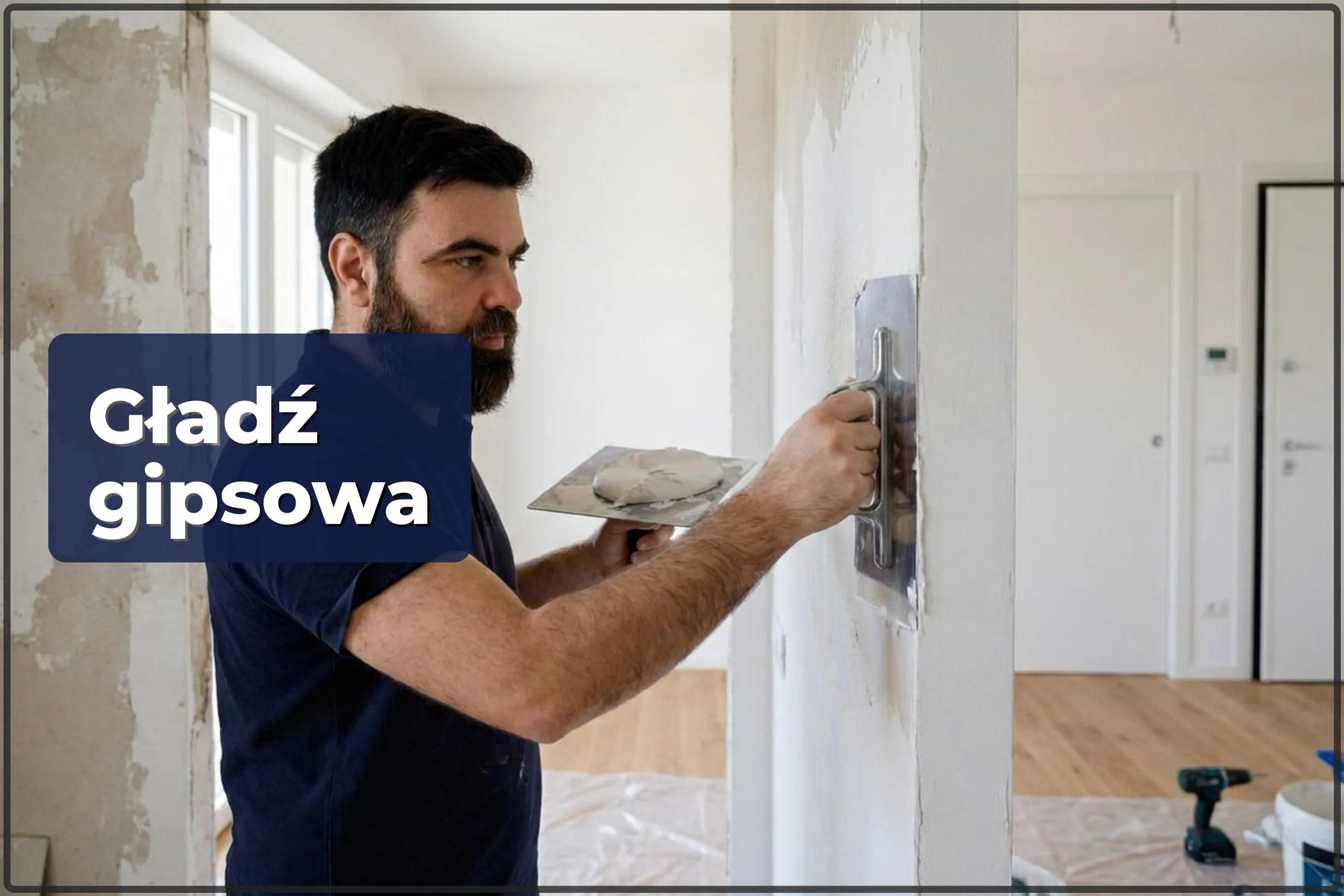 Nakładanie gładzi gipsowej w Warszawie — gładkie ściany pod malowanie — HandyMan24 Warszawa