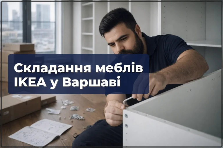 Складання меблiв IKEA у Варшавi — швидко, акуратно, без зайвих нервiв