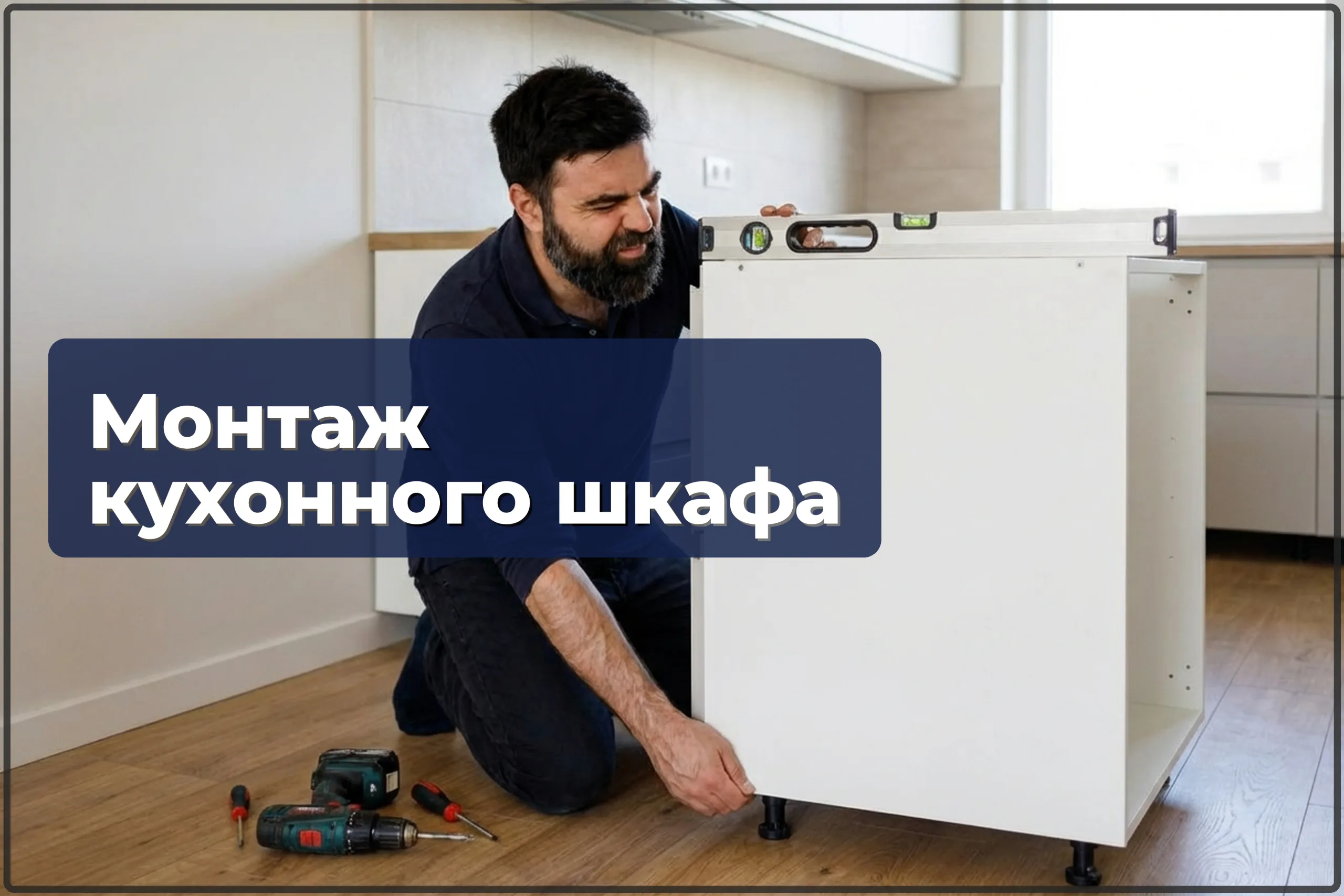 Монтаж кухонного шкафа в Варшаве — установка напольных шкафов — HandyMan24 Варшава
