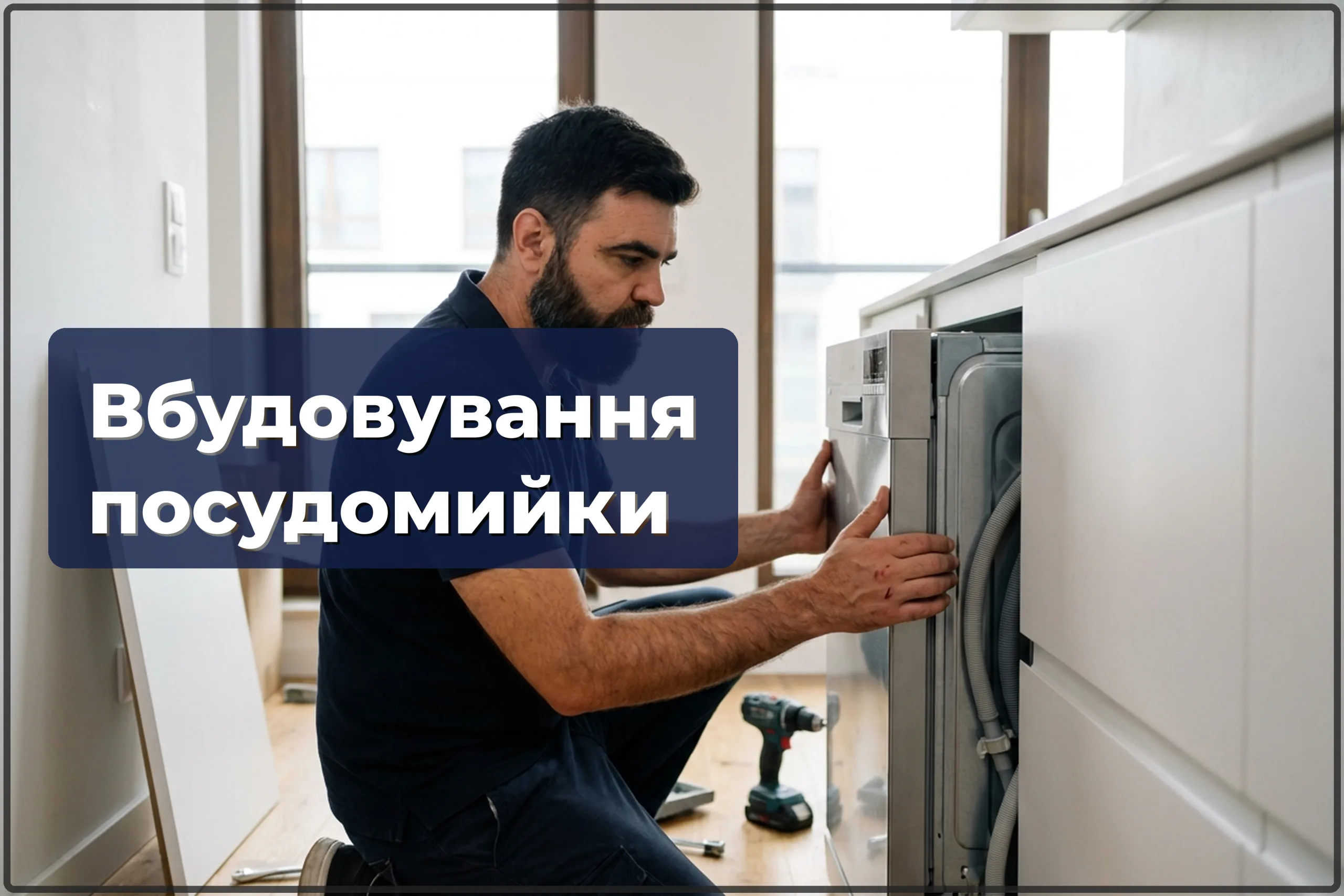 Підключення вбудованої посудомийної машини у Варшаві — HandyMan24 Варшава