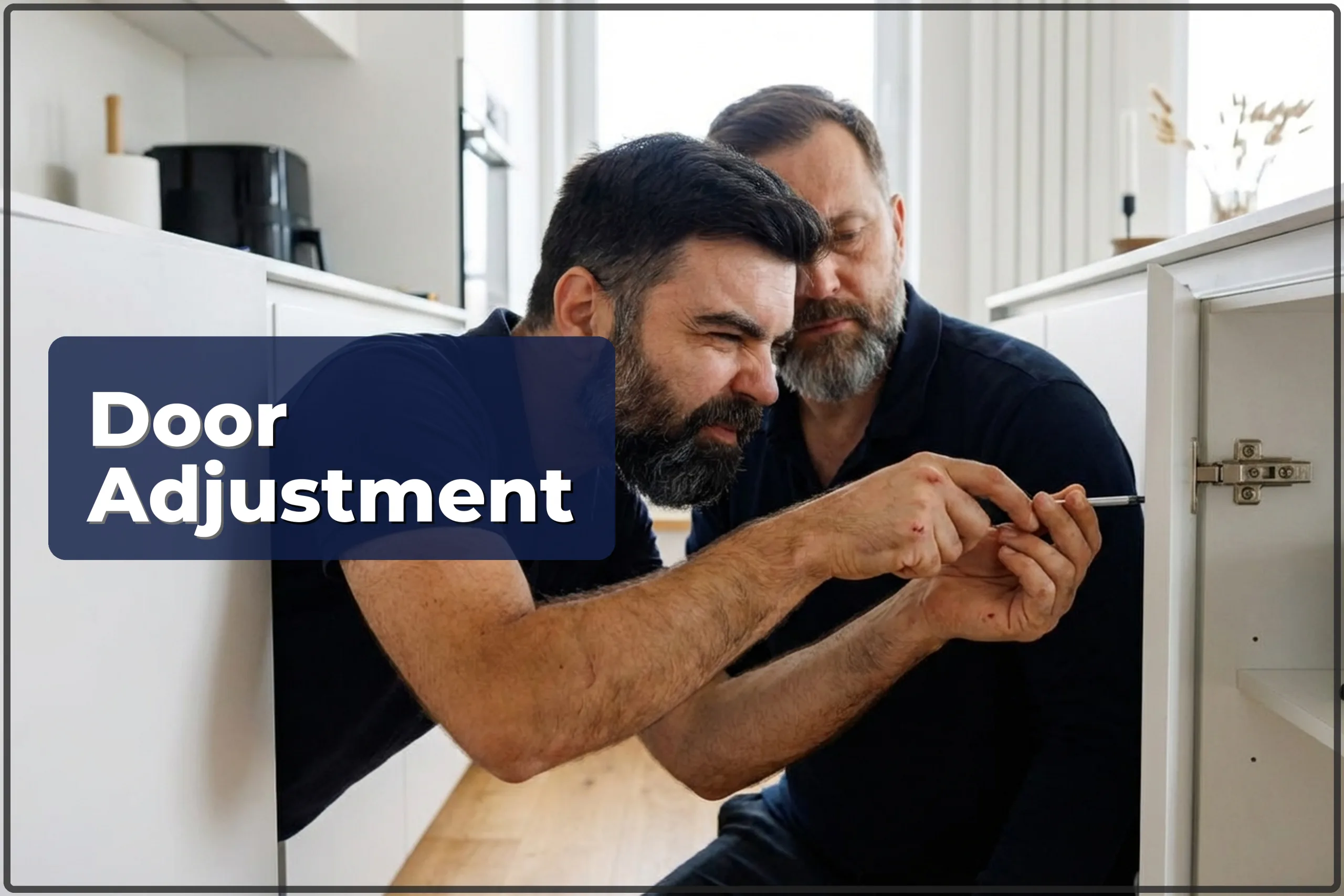 Kitchen Cabinet Door Adjustment in Warsaw — Fixing Misaligned Doors and Drawers — HandyMan24 Warsaw