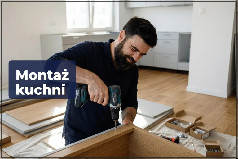 Montaż mebli kuchennych w Warszawie — kompleksowy montaż kuchni