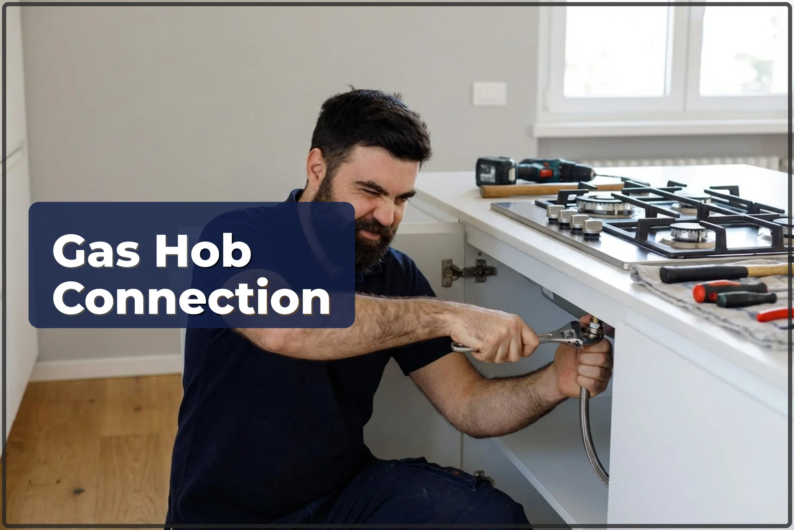 Gas Hob Connection in the Kitchen in Warsaw