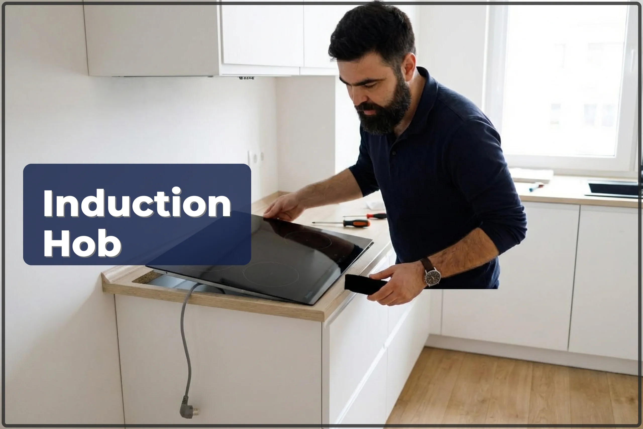 Induction Hob Installation in the Kitchen in Warsaw — Fitting Into Countertop