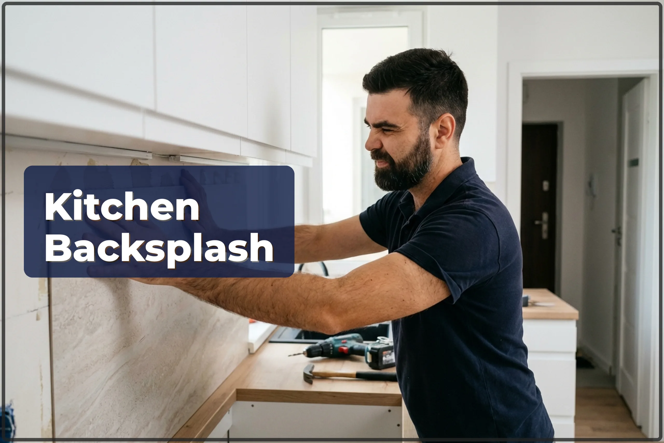 Kitchen Wall Panel Installation in Warsaw — Backsplash Above Countertop — HandyMan24 Warsaw