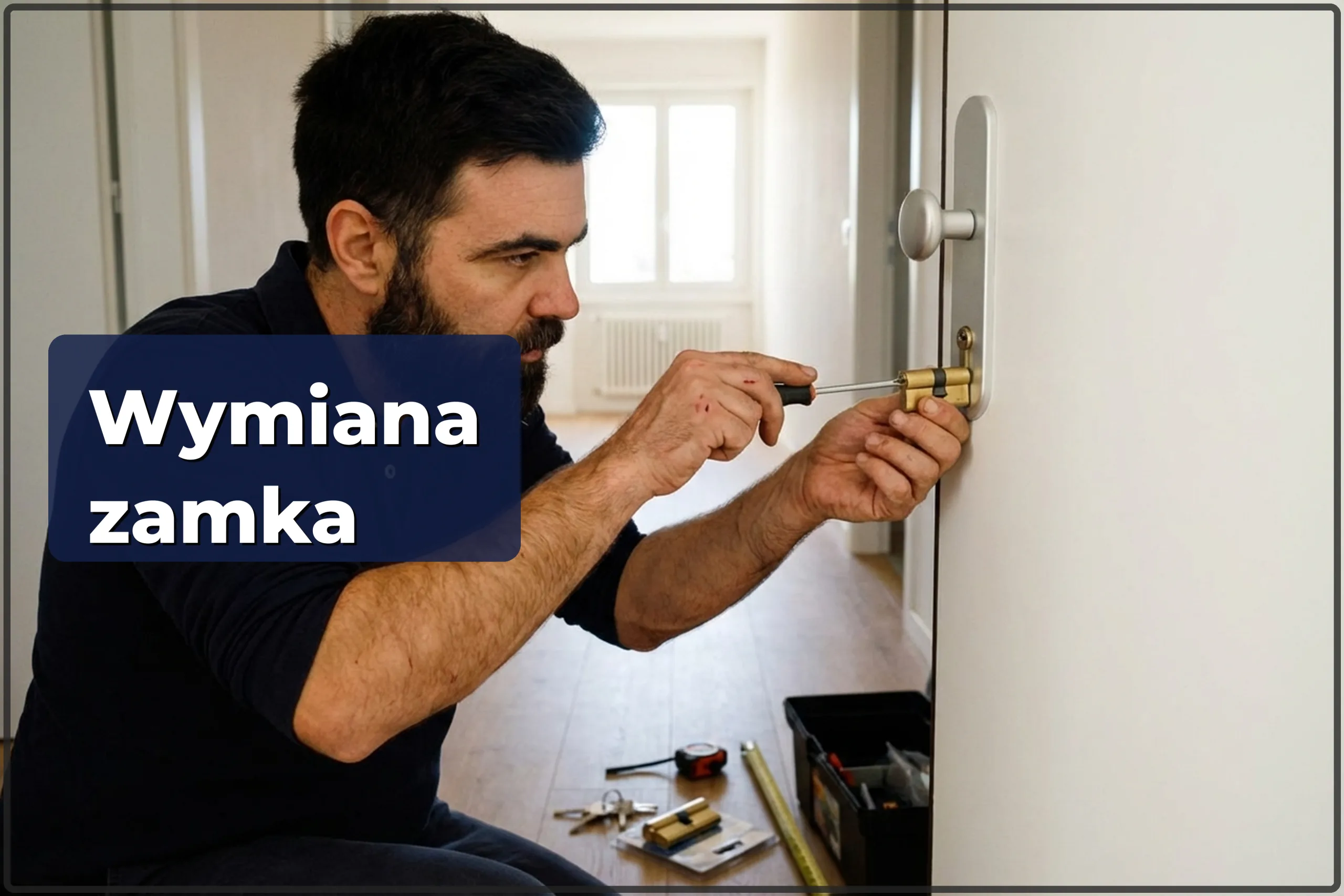 Wymiana zamka w drzwiach w Warszawie — szybko i bez uszkodzeń — HandyMan24 Warszawa