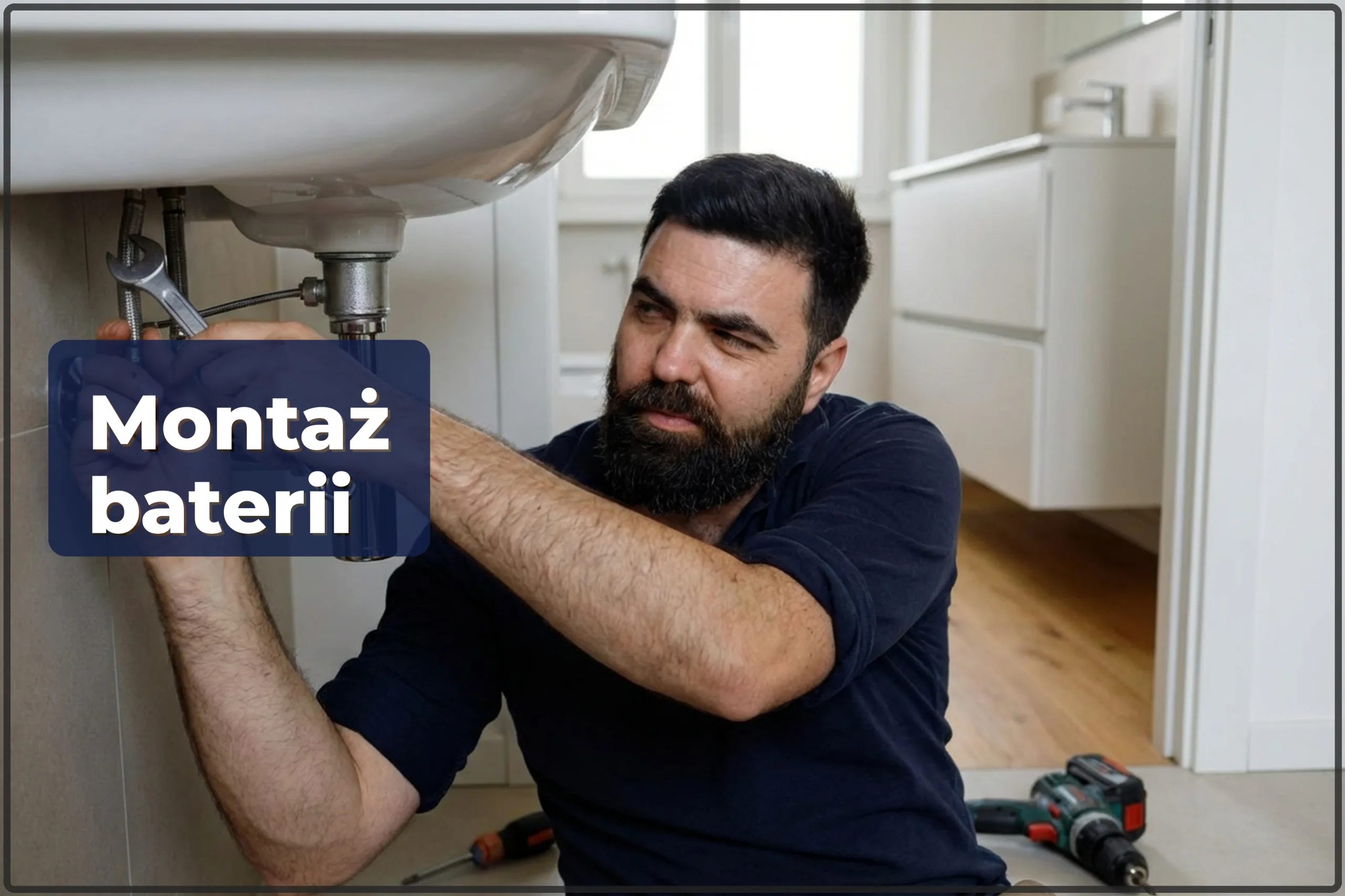 Montaż baterii umywalkowej w Warszawie — pewne podłączenie bez wycieków — HandyMan24 Warszawa