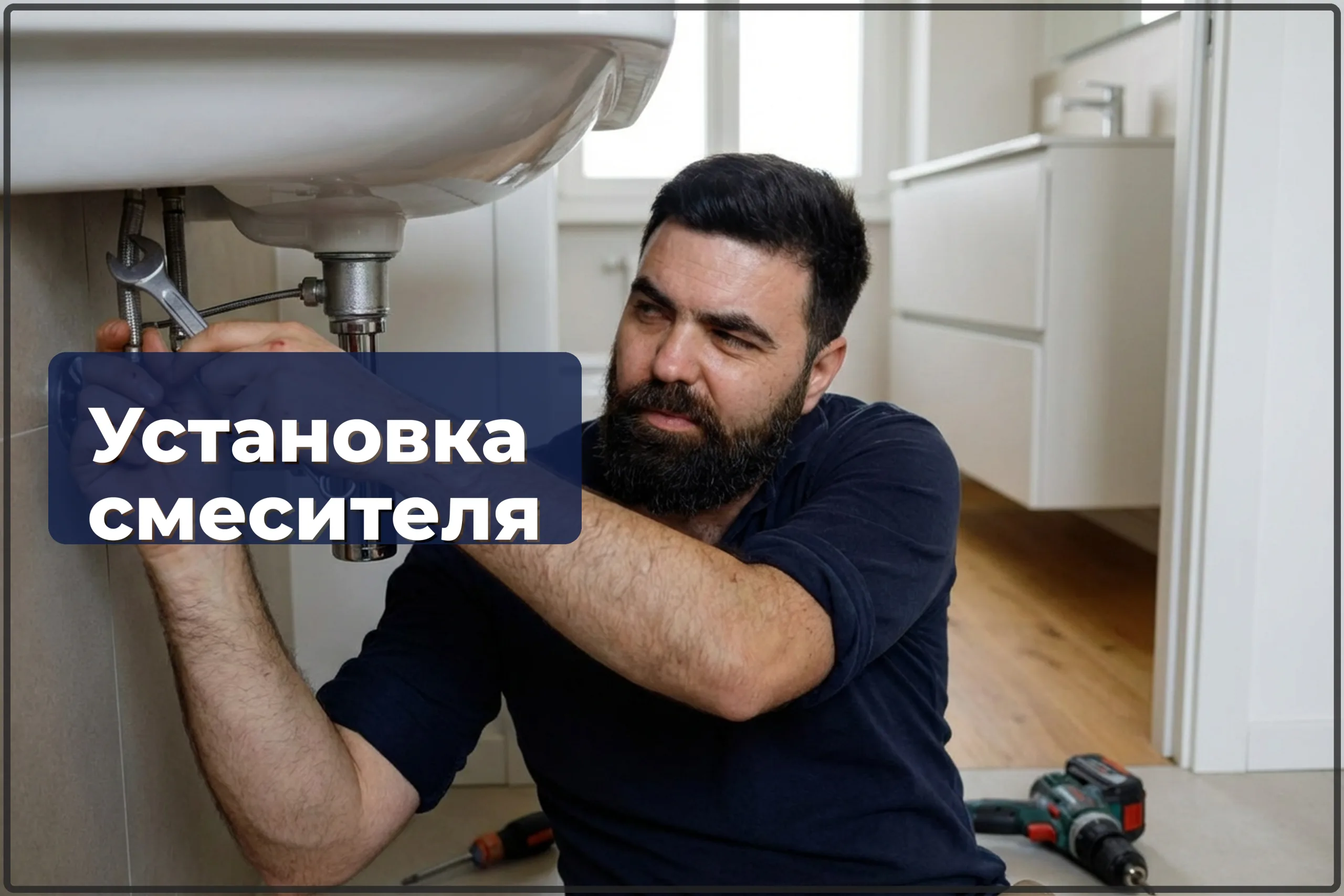 Установка смесителя для умывальника в Варшаве — подключение без протечек — HandyMan24 Варшава