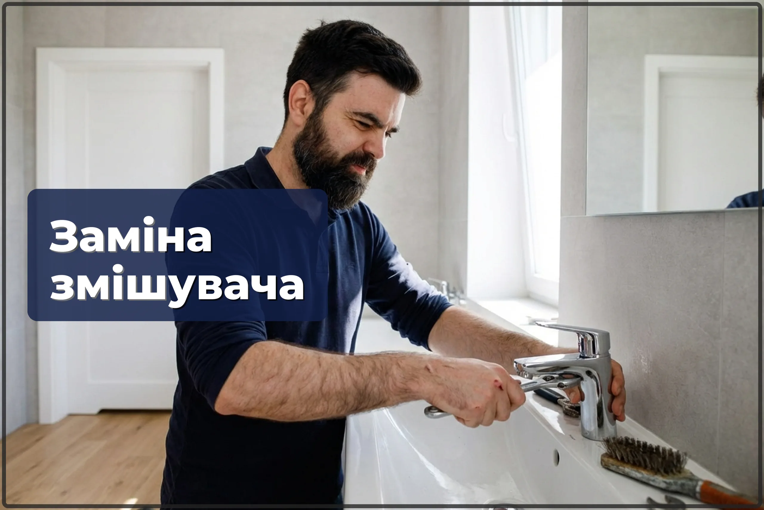 Заміна змішувача умивальника у Варшаві — швидка заміна без пошкоджень — HandyMan24 Варшава