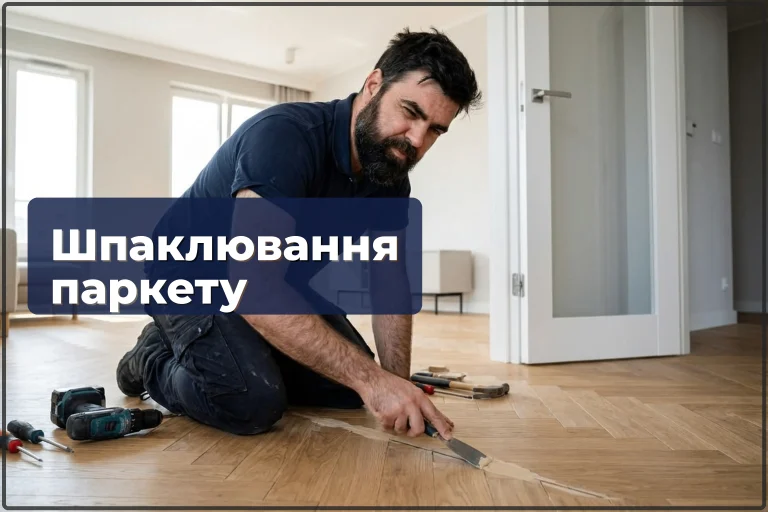 Шпаклювання паркету у Варшаві — заробка щілин і підготовка до покриття