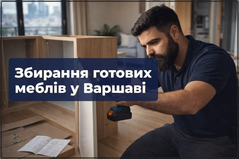 Збирання готових меблів у Варшаві — швидко, за інструкцією, з гарантією