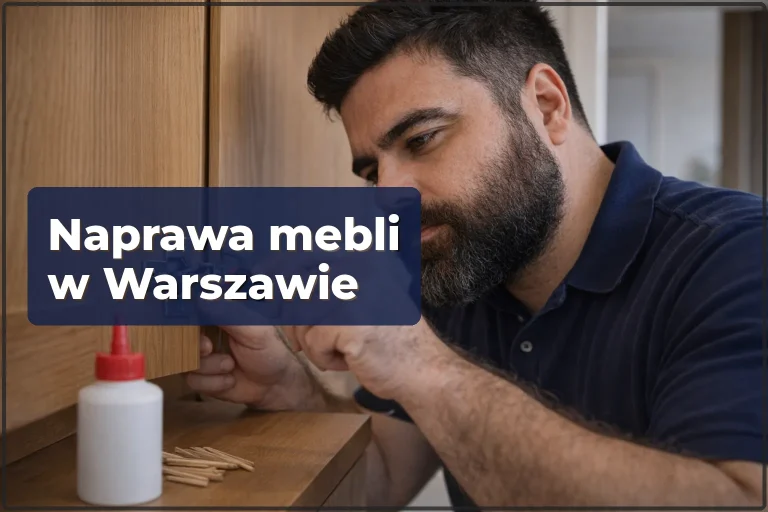Naprawa mebli w Warszawie — plyta meblowa, zawiasy, polki, szuflady